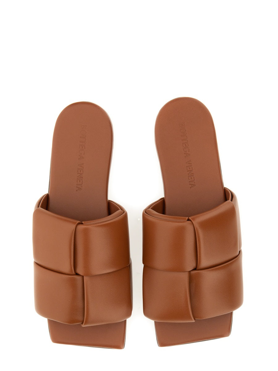 Padded Upper Sandal Mule with Low Heel