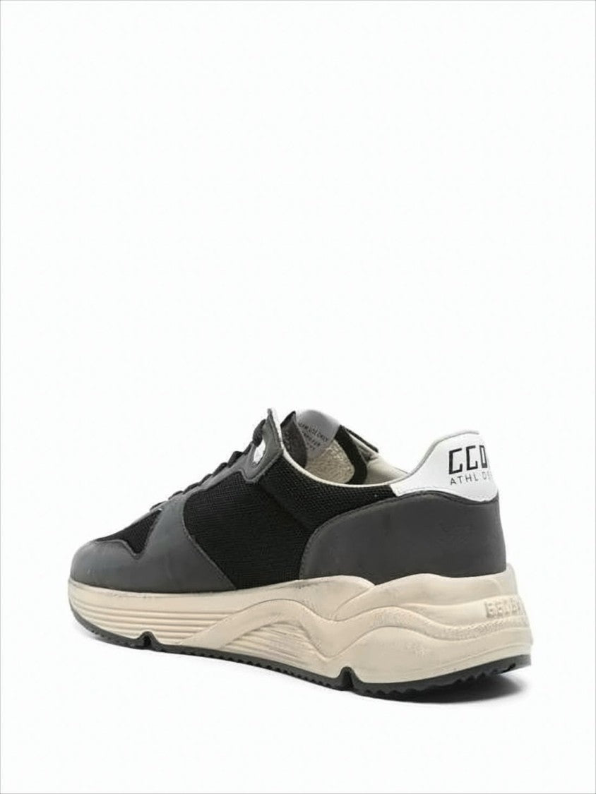 Chunky Sole Sneakers With Off-White Accents