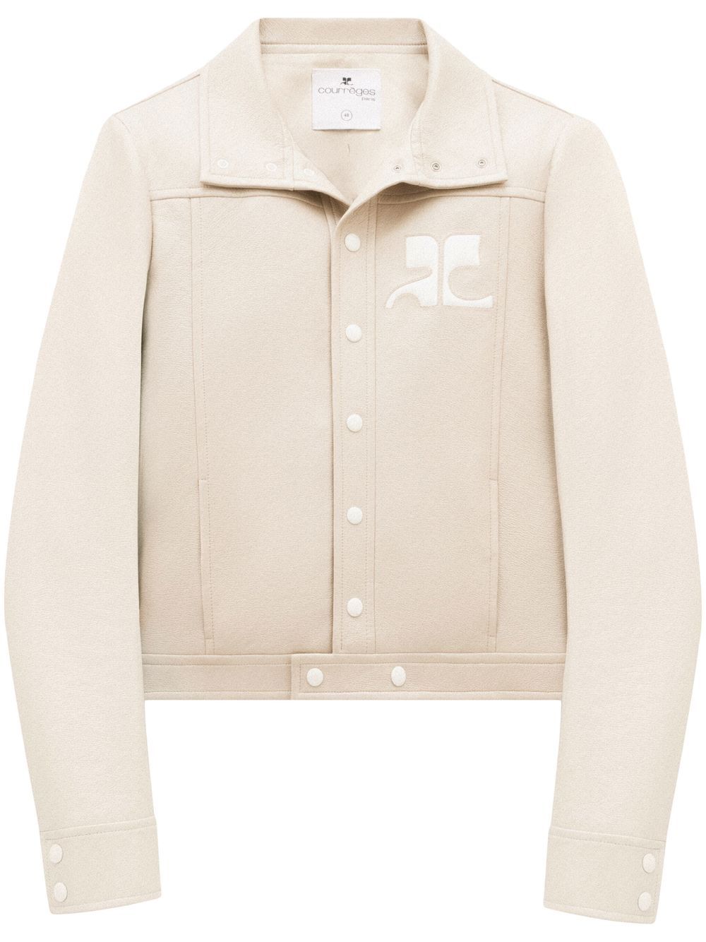 Cropped Silk and Nylon Jacket