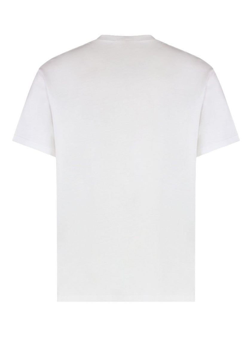 White T-Shirt with Bold Black Lettering