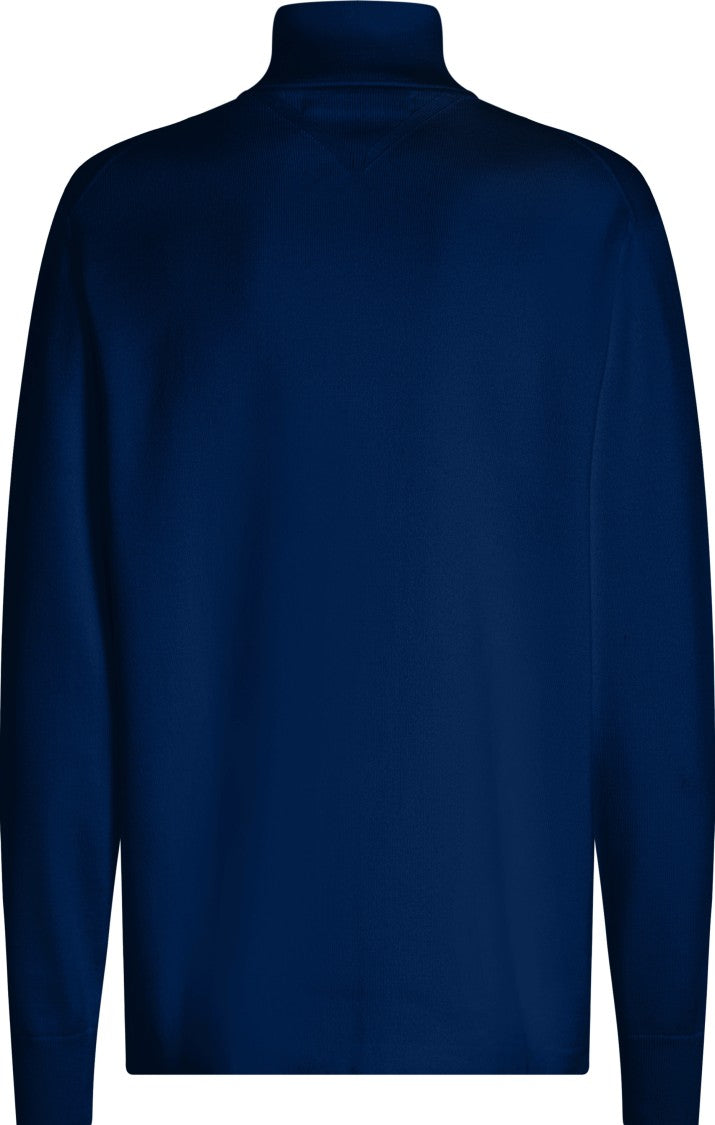Blue Turtleneck Sweater
