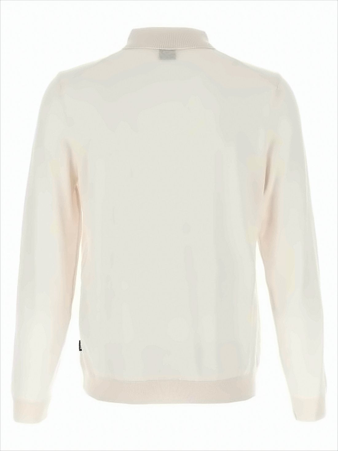Classic Long-Sleeve Wool Polo Shirt