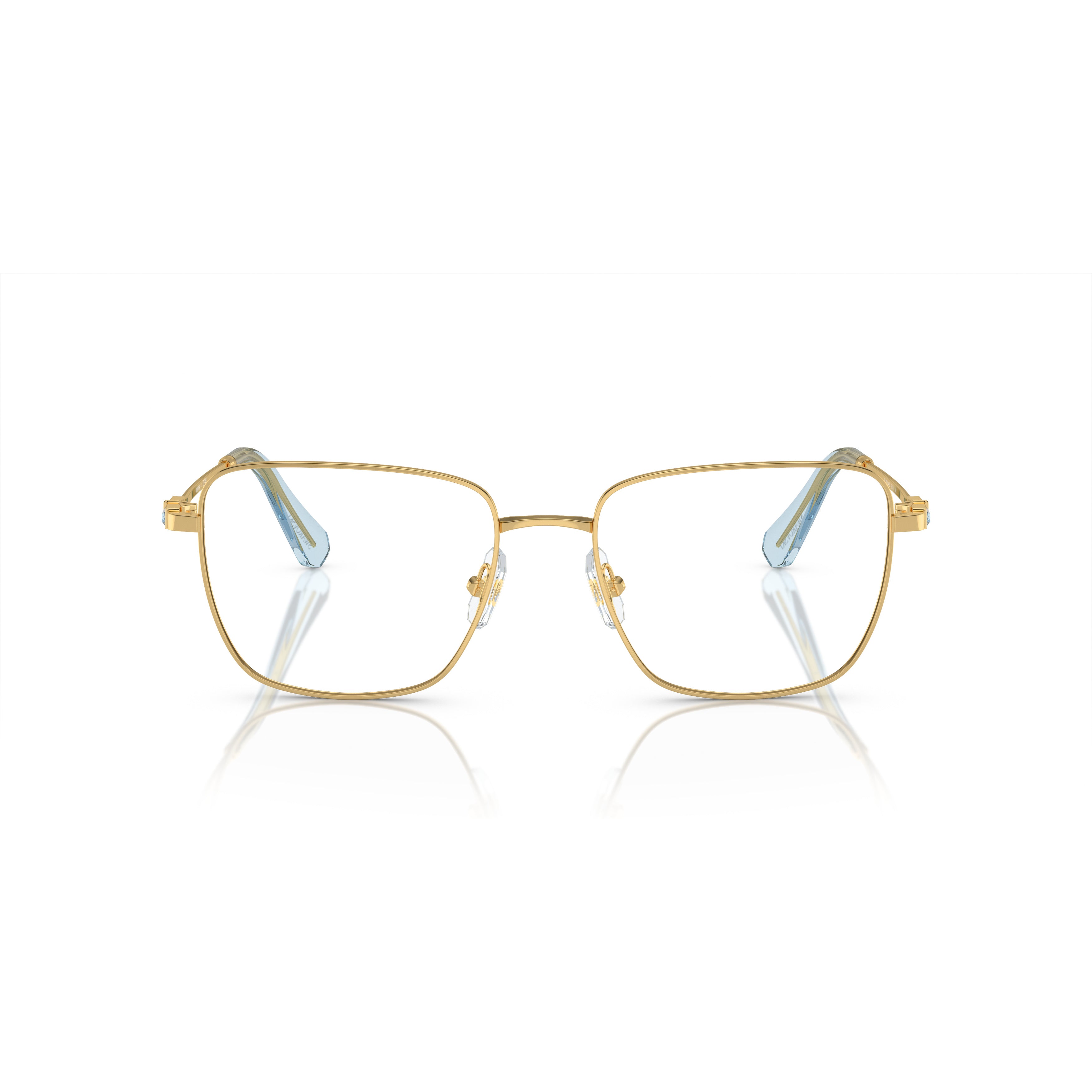 0Sk1003 Delicate Gold Metal Frame Sunglasses with Gradient Temples