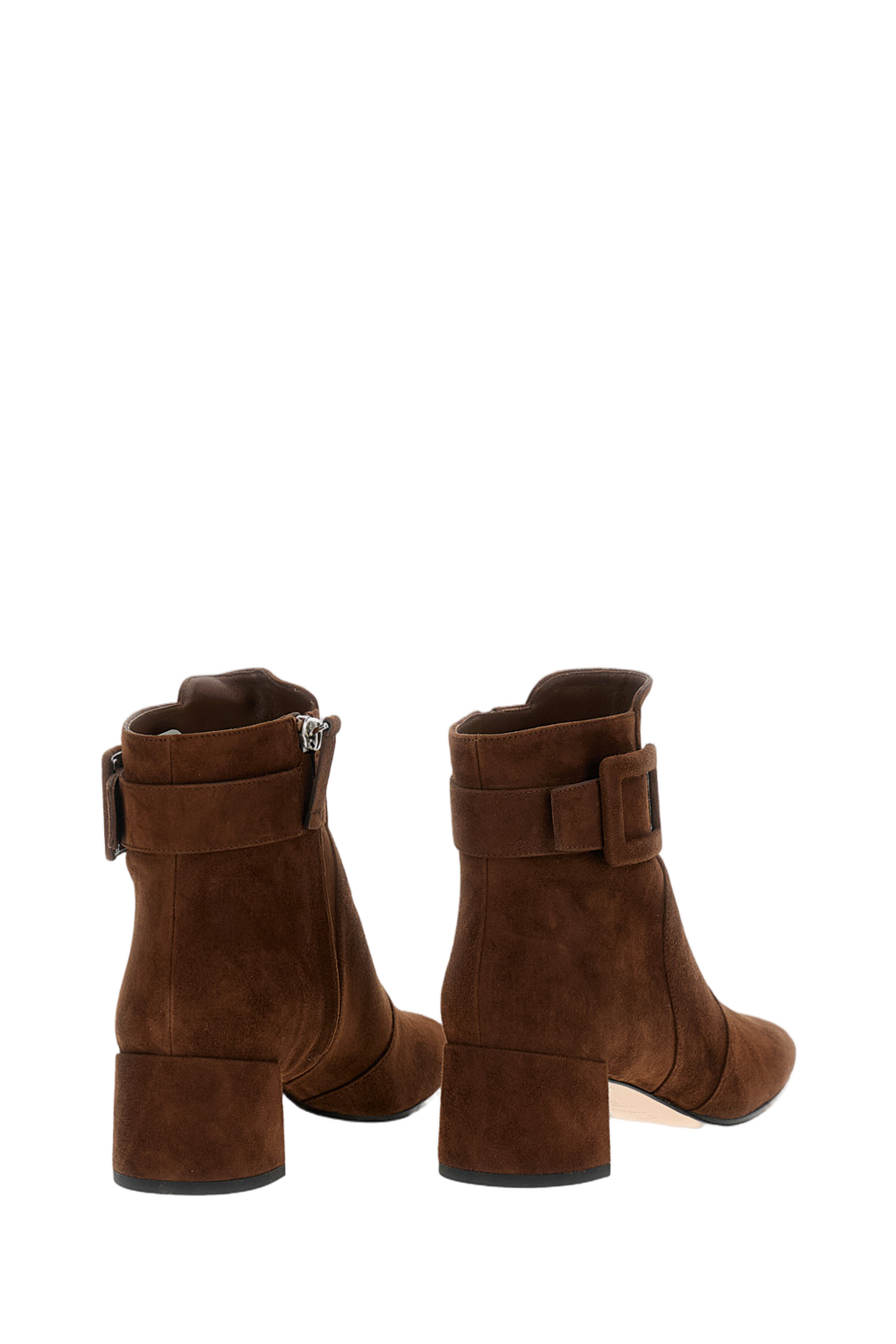 Classic Brown Boots With Rounded Toe