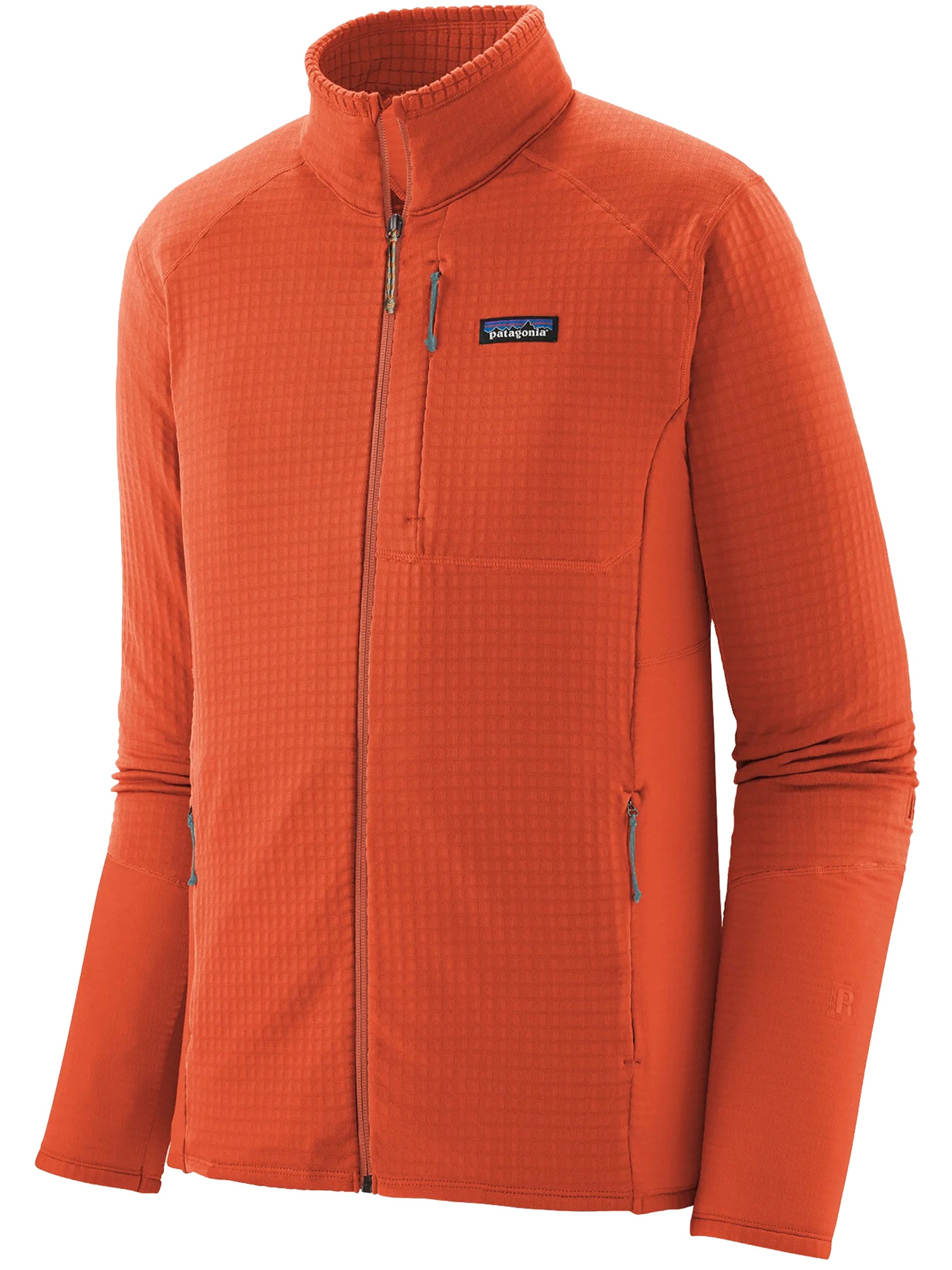 Orange R1 Jkt Textured Grid Active Jacket