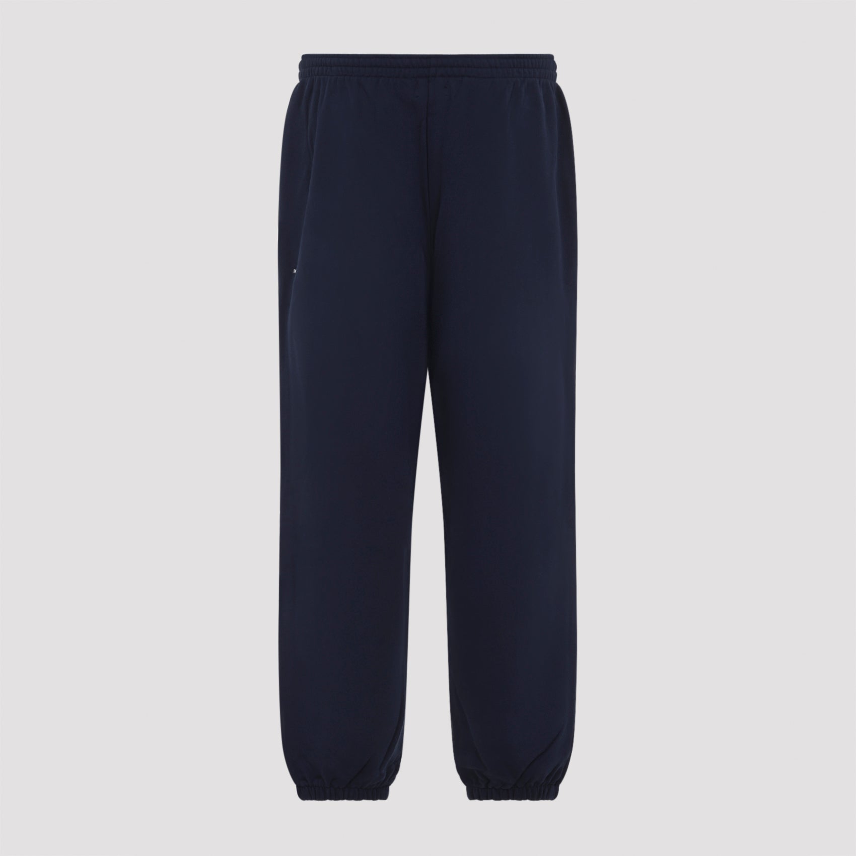Cotton Relaxed-Fit Blue Trousers