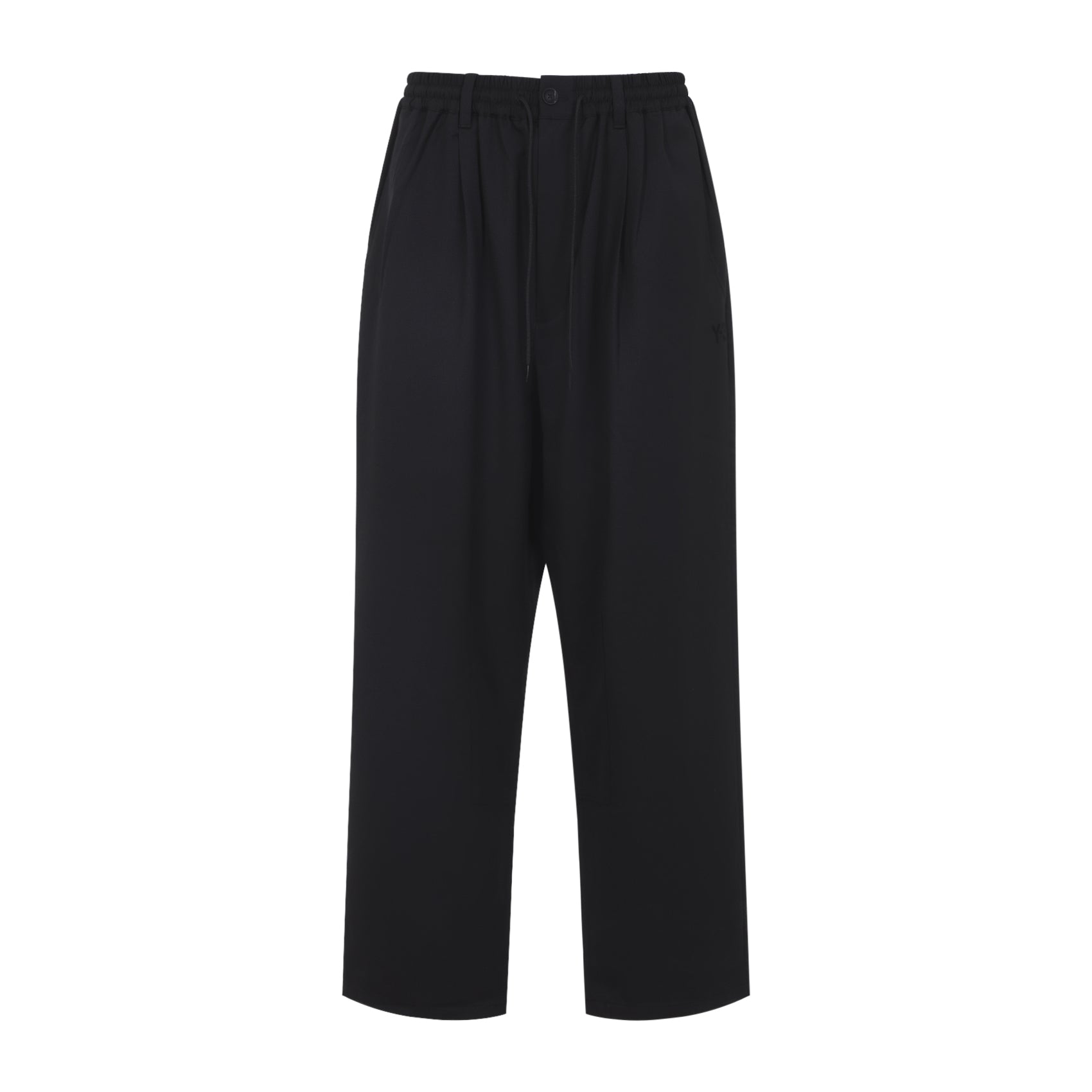 Tailored Straight-Leg Trousers with Elastic Waistband