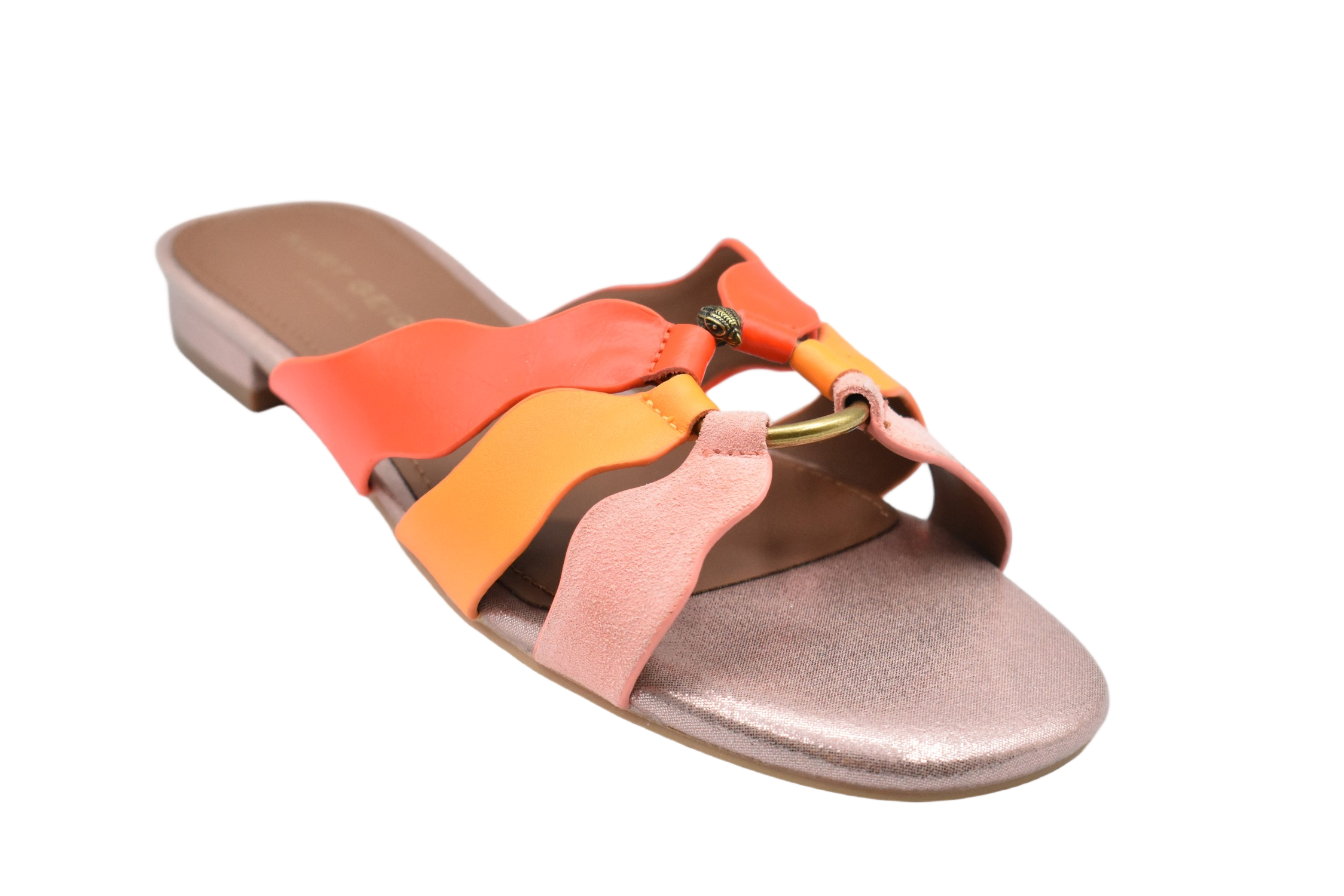 Wavy Strap Slide Sandal