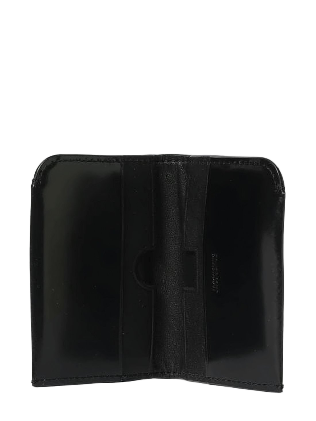 Compact Calf Leather Cardholder with Embossed Logo