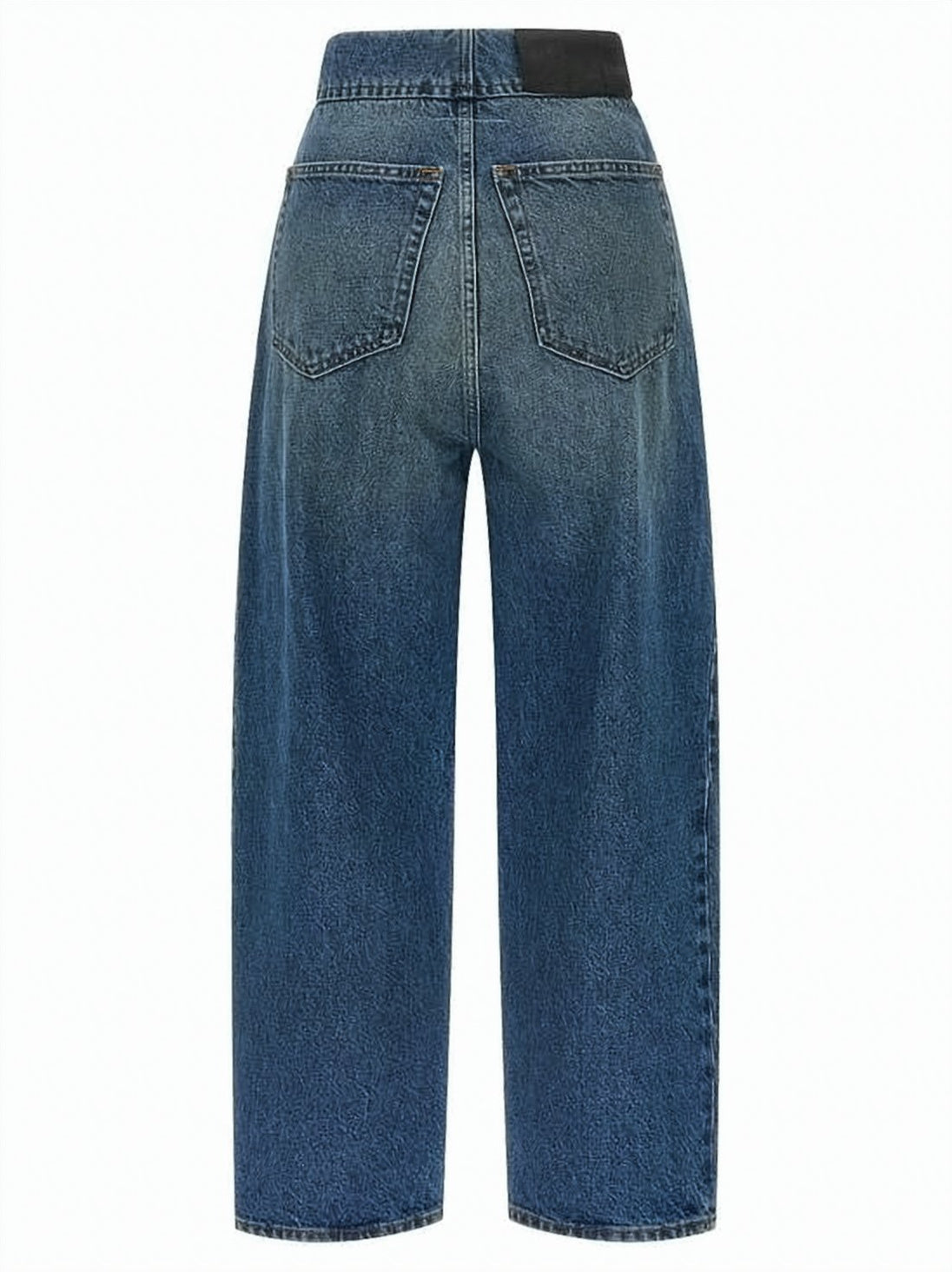 High-Waisted Denim Pants