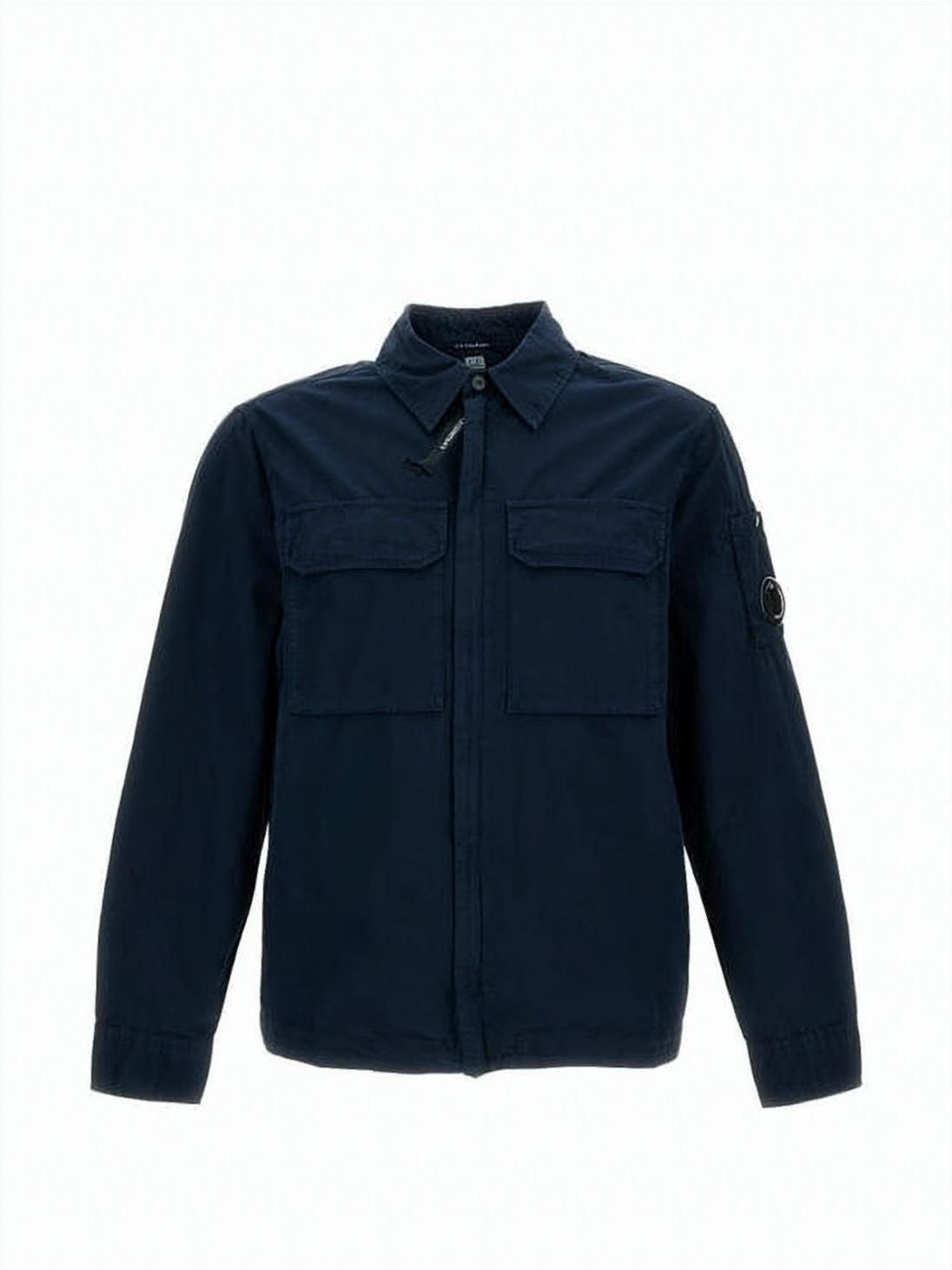 Organic Gabardine Zip Lens Overshirt