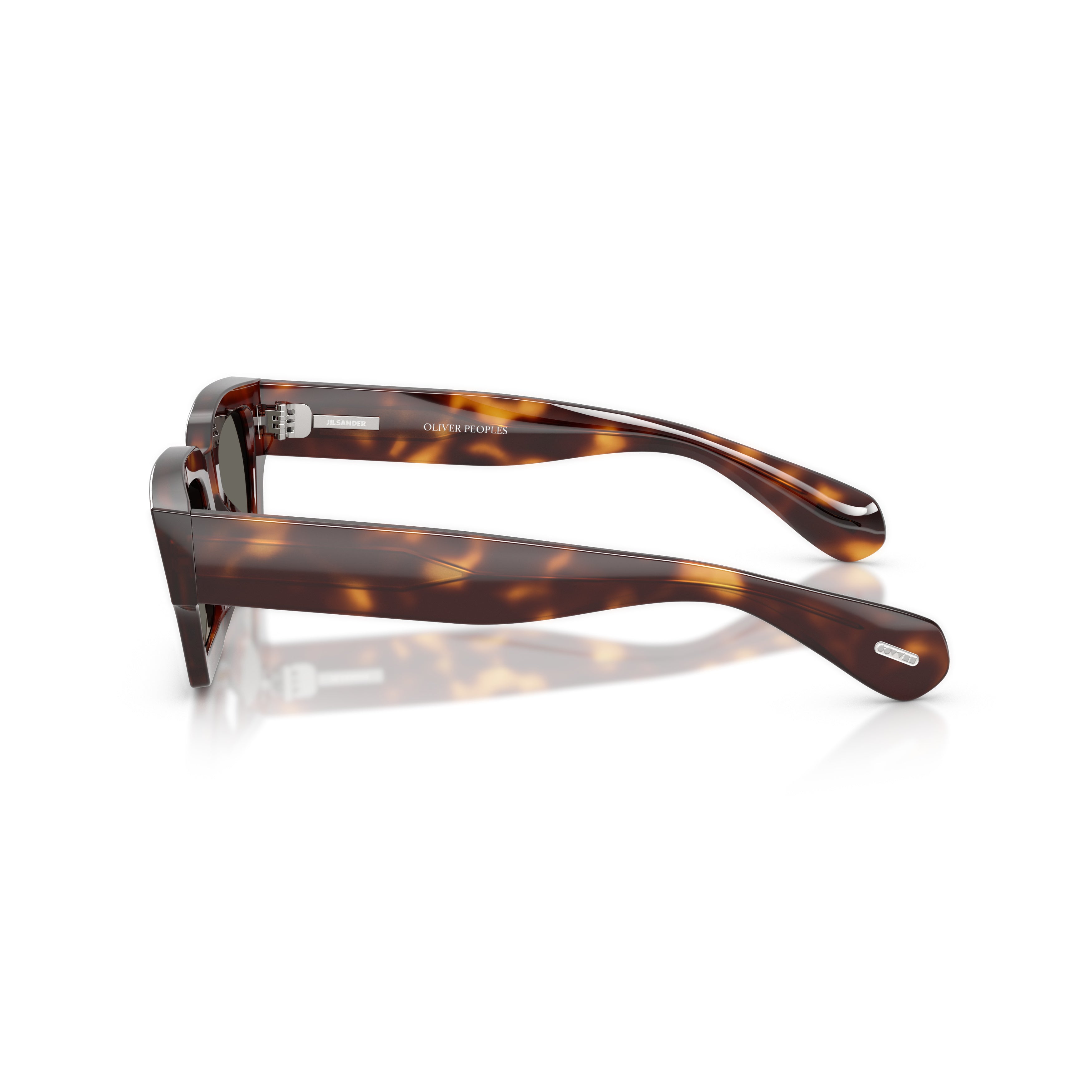 0Ov5612Su Bold Rectangular Frame Tortoiseshell Sunglasses