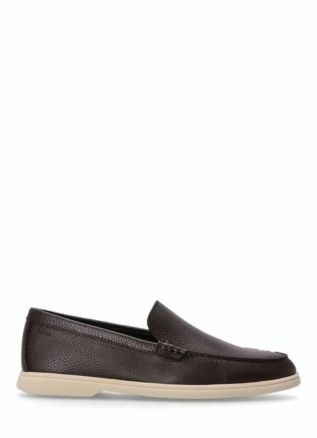 Textured Leather Slip-On Shoes