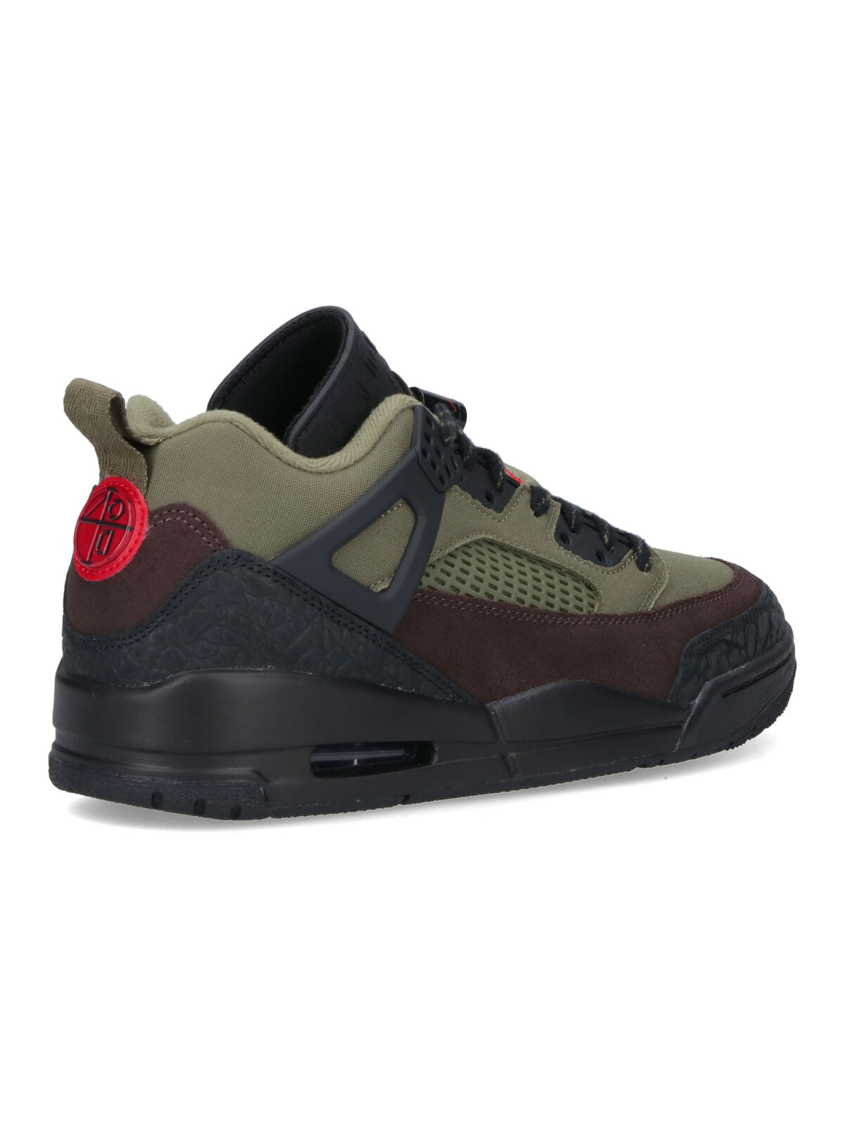 "Jordan Spizike Low" Sneakers, In Green Fabric