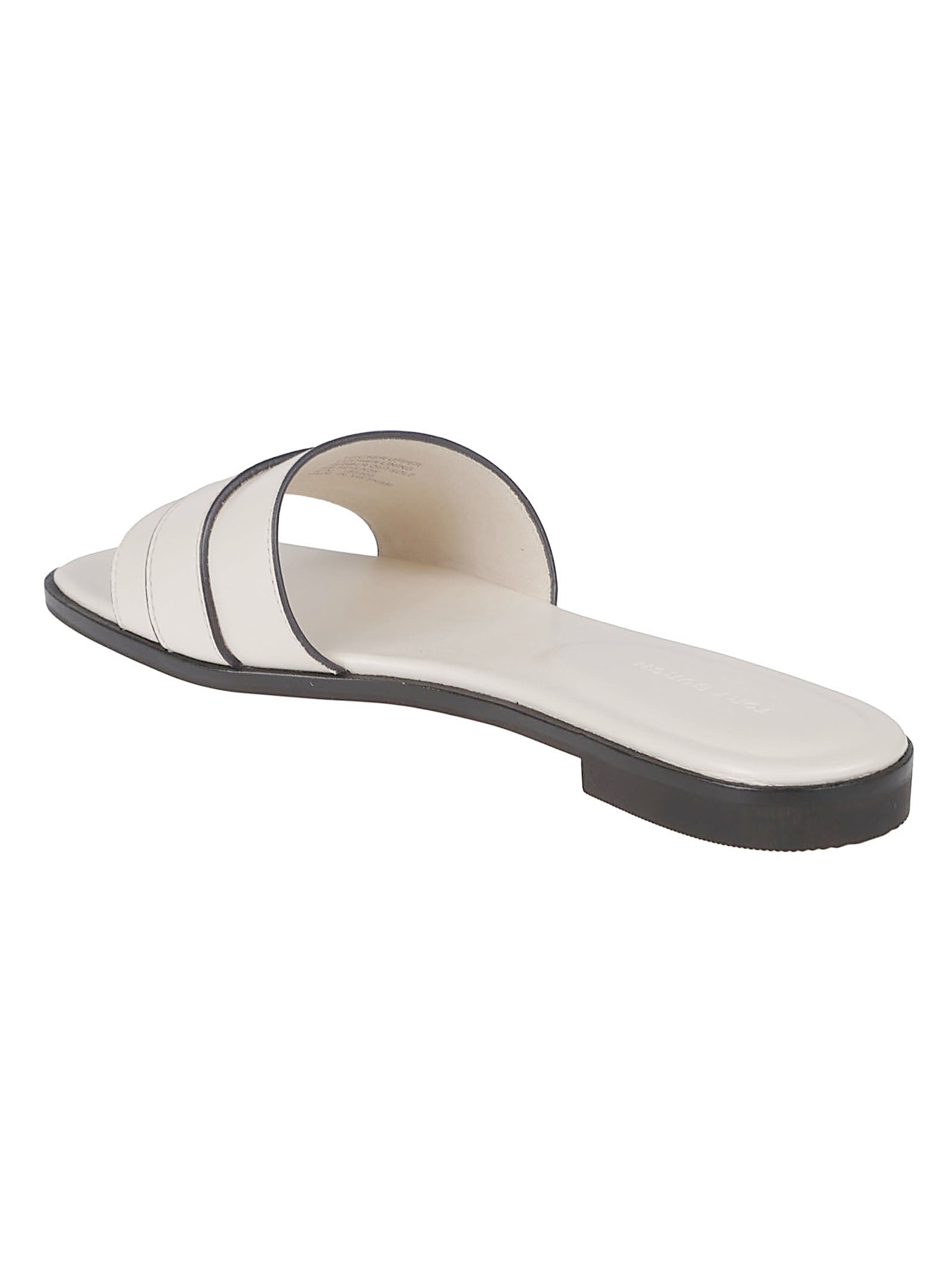 Flat Slide Sandals With Belt-Like Strap
