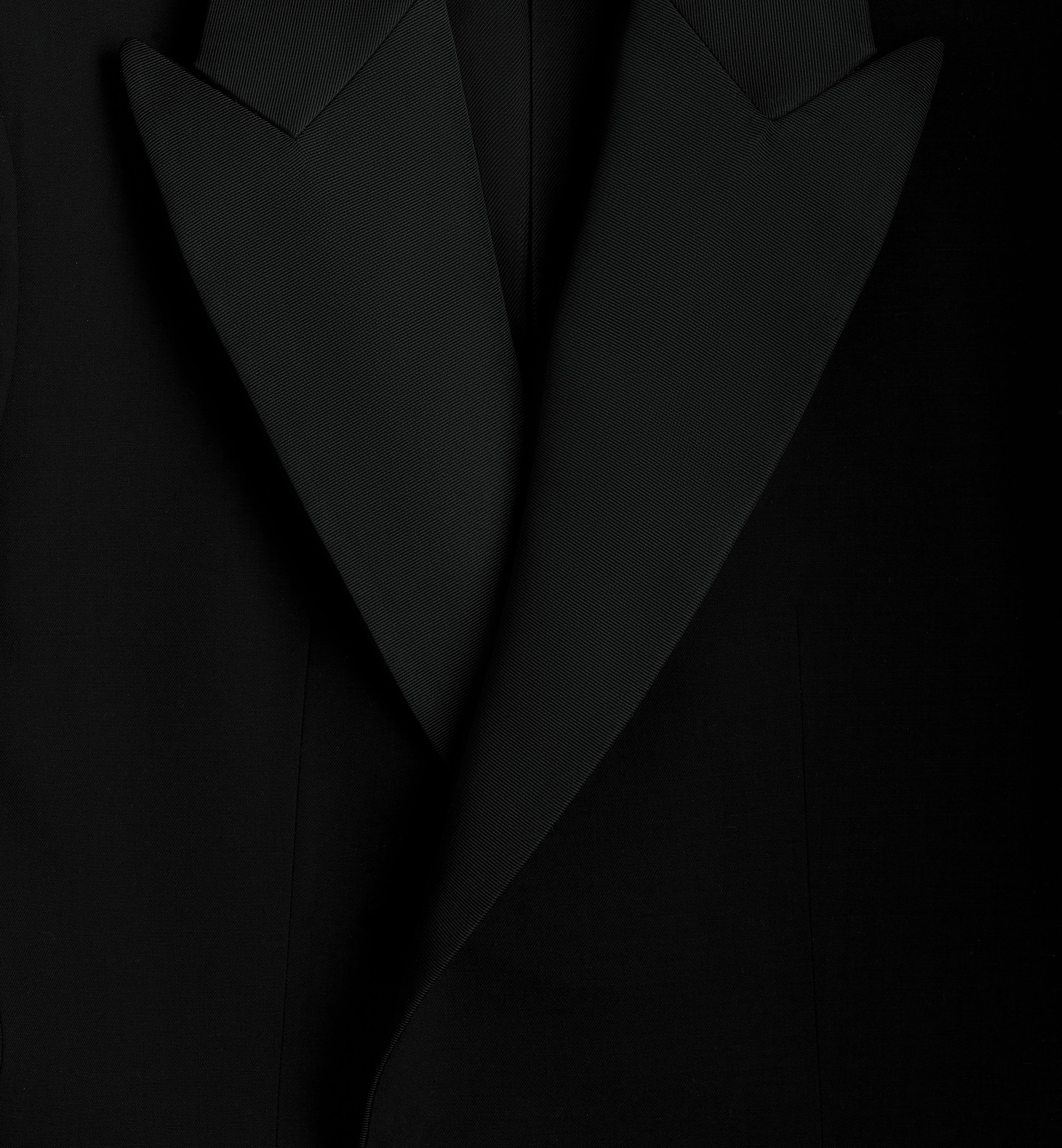 Double-Breasted Tailored Woven Jacket With Pointed Lapels