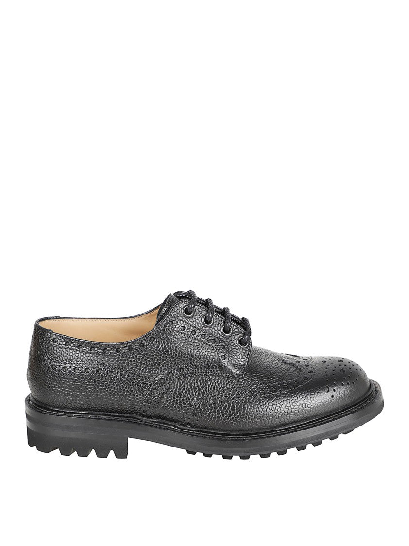 Traditional Derby Shoe With Longwing Brogue Details