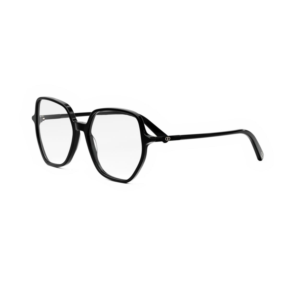 Mini Cd O S8i Oversized Geometric Black Eyeglasses