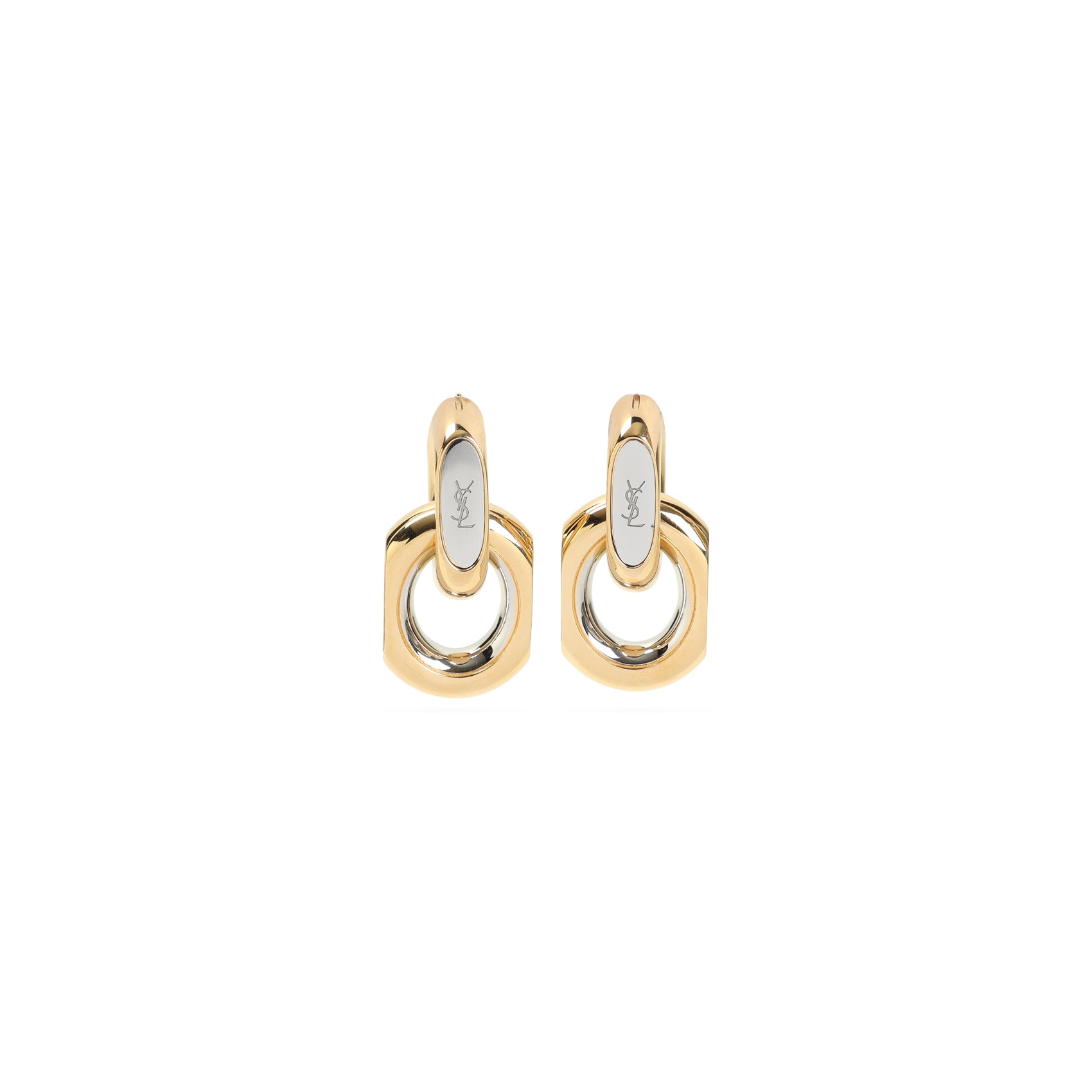 Sculptural Gold-Tone Brass Earrings