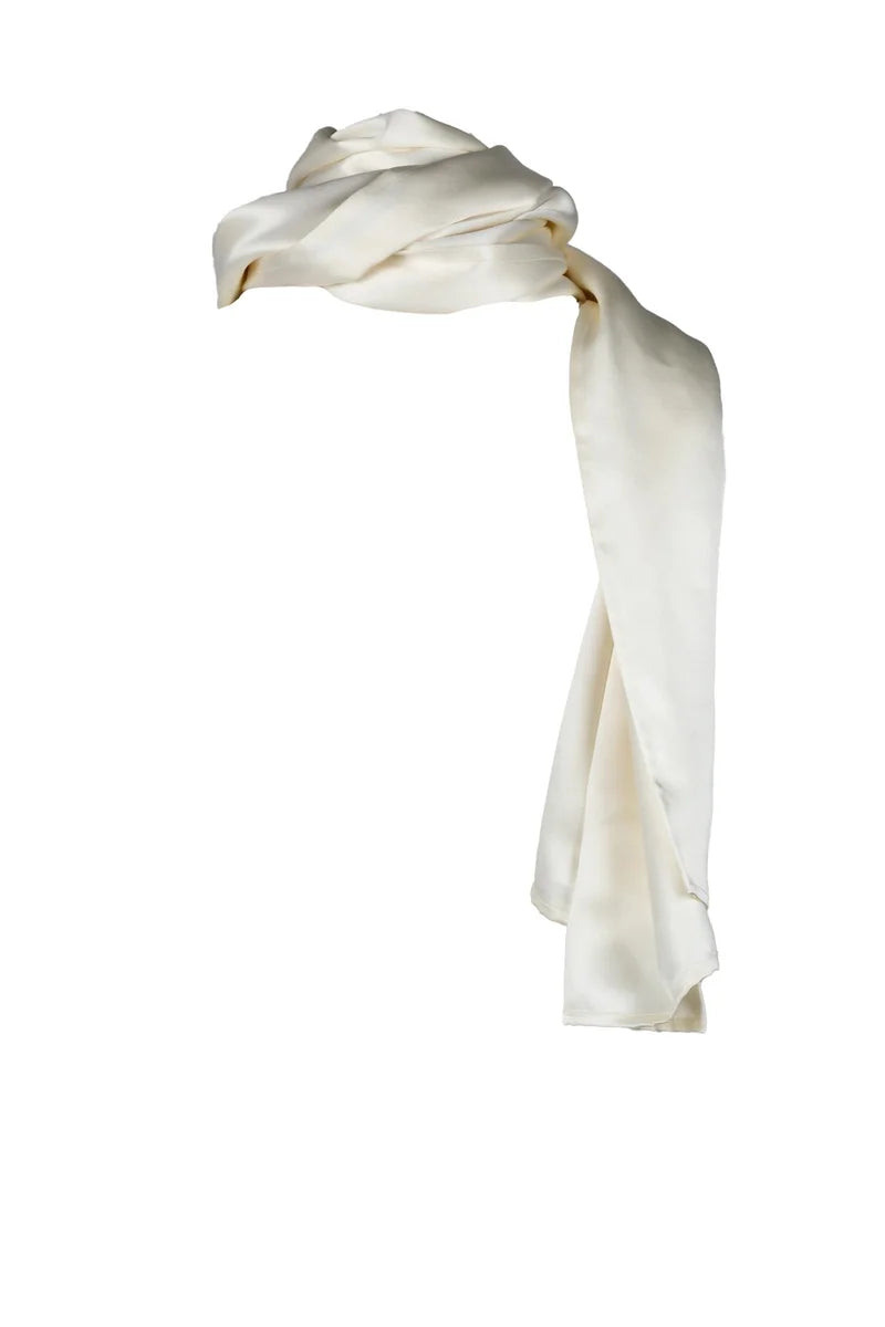 Silk Stole - Cream