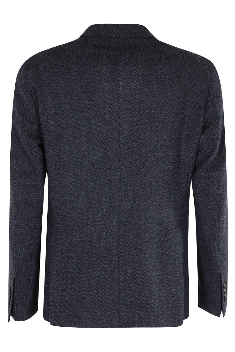 Barbed Texture One-Breasted Jacket