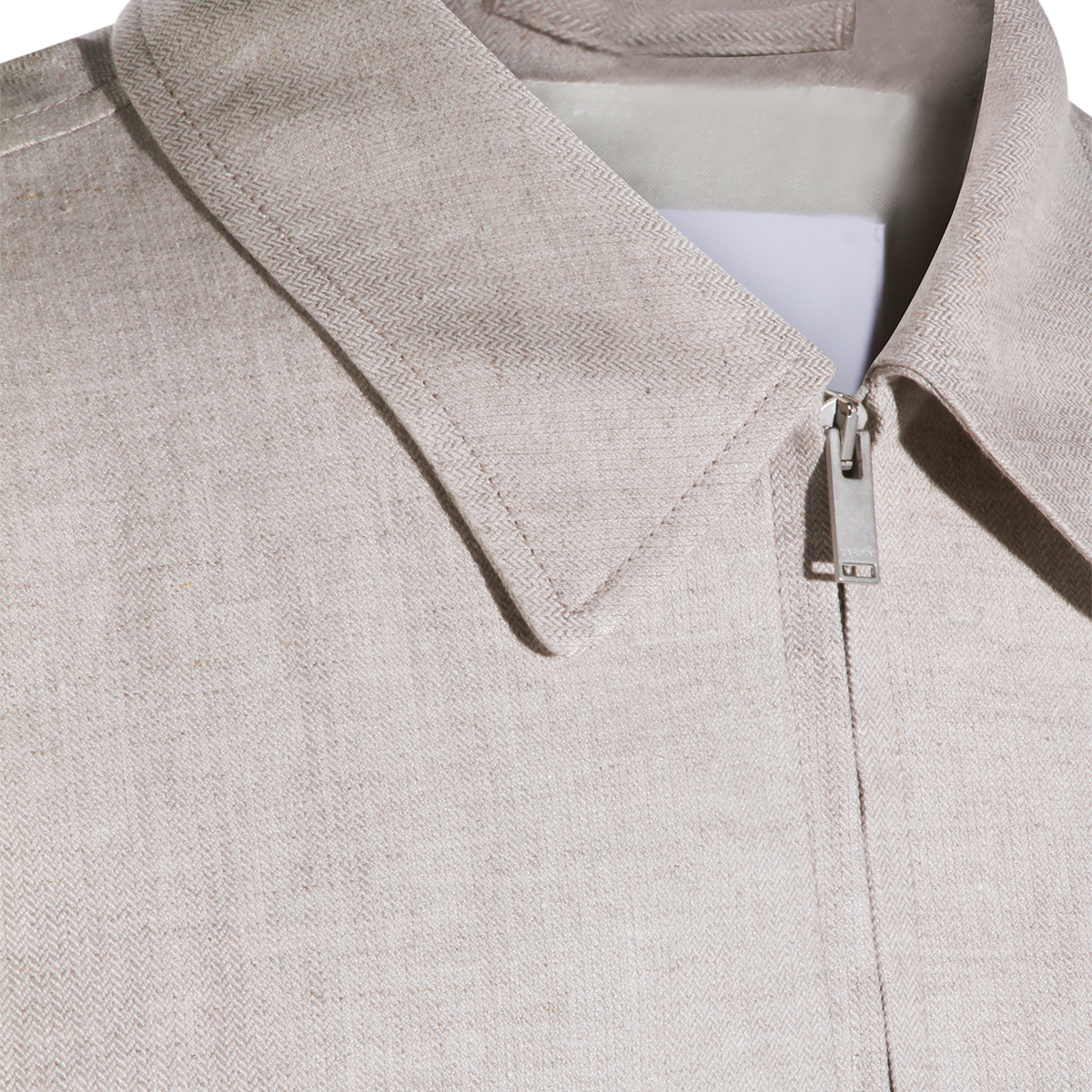 Sand Tailored Jacket with Structured Silhouette