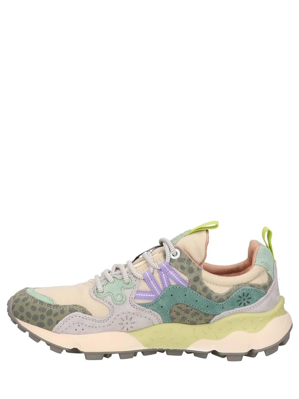 Pastel-Tone Sneakers with Animal Print Accents