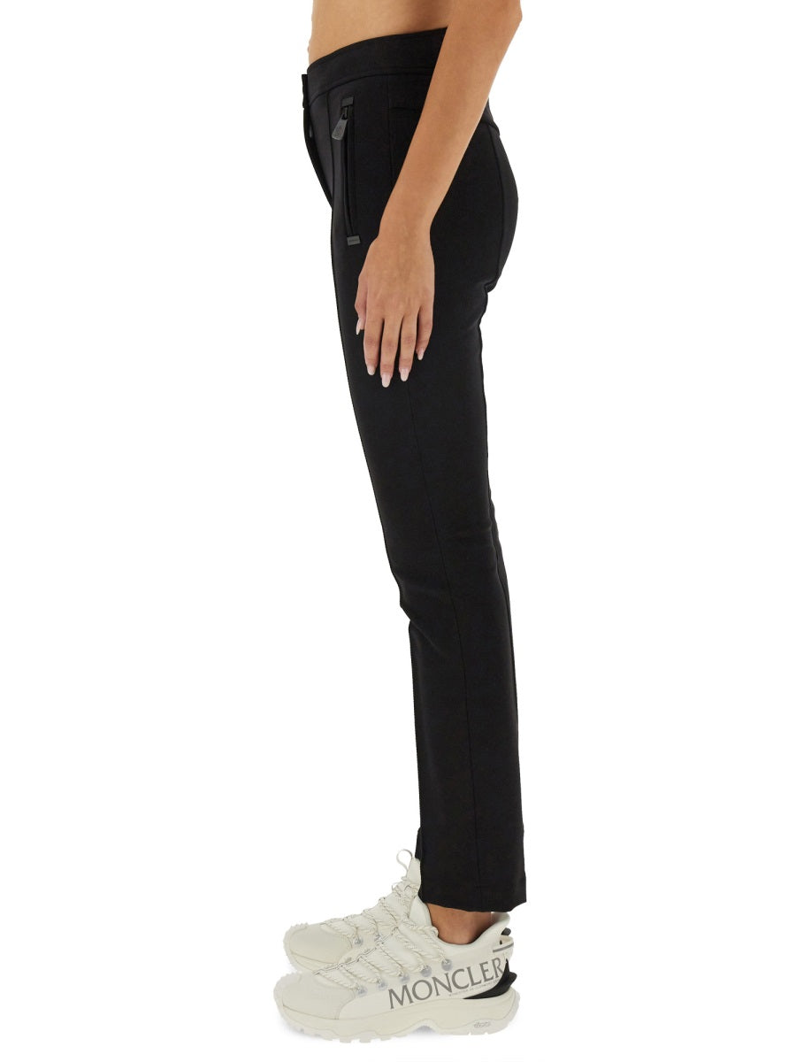 Slim Fit Pants With Logo Detail And Zippered Pockets
