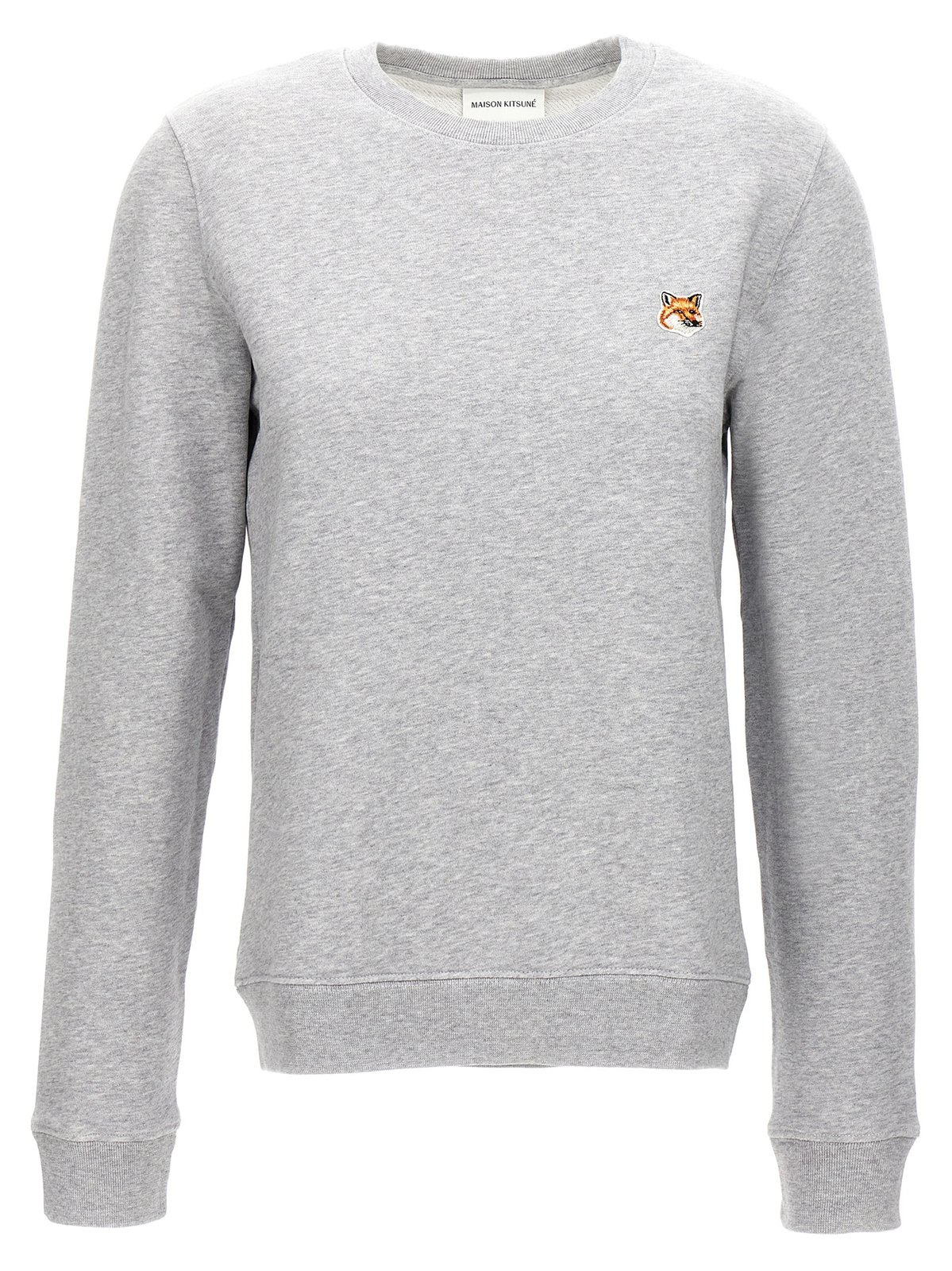 Long-Sleeved Crewneck Sweatshirt With Embroidered Emblem