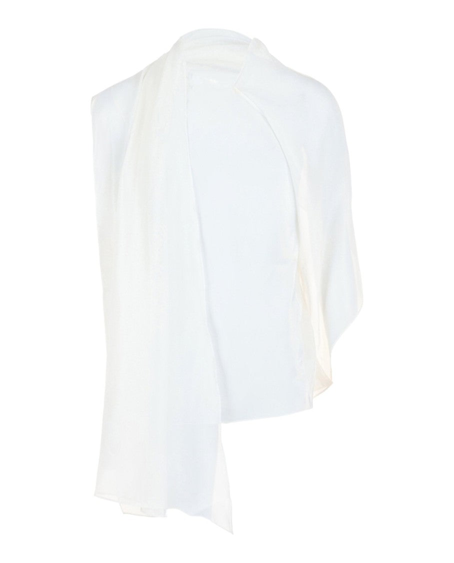 Asymmetrical Shawl Blouse