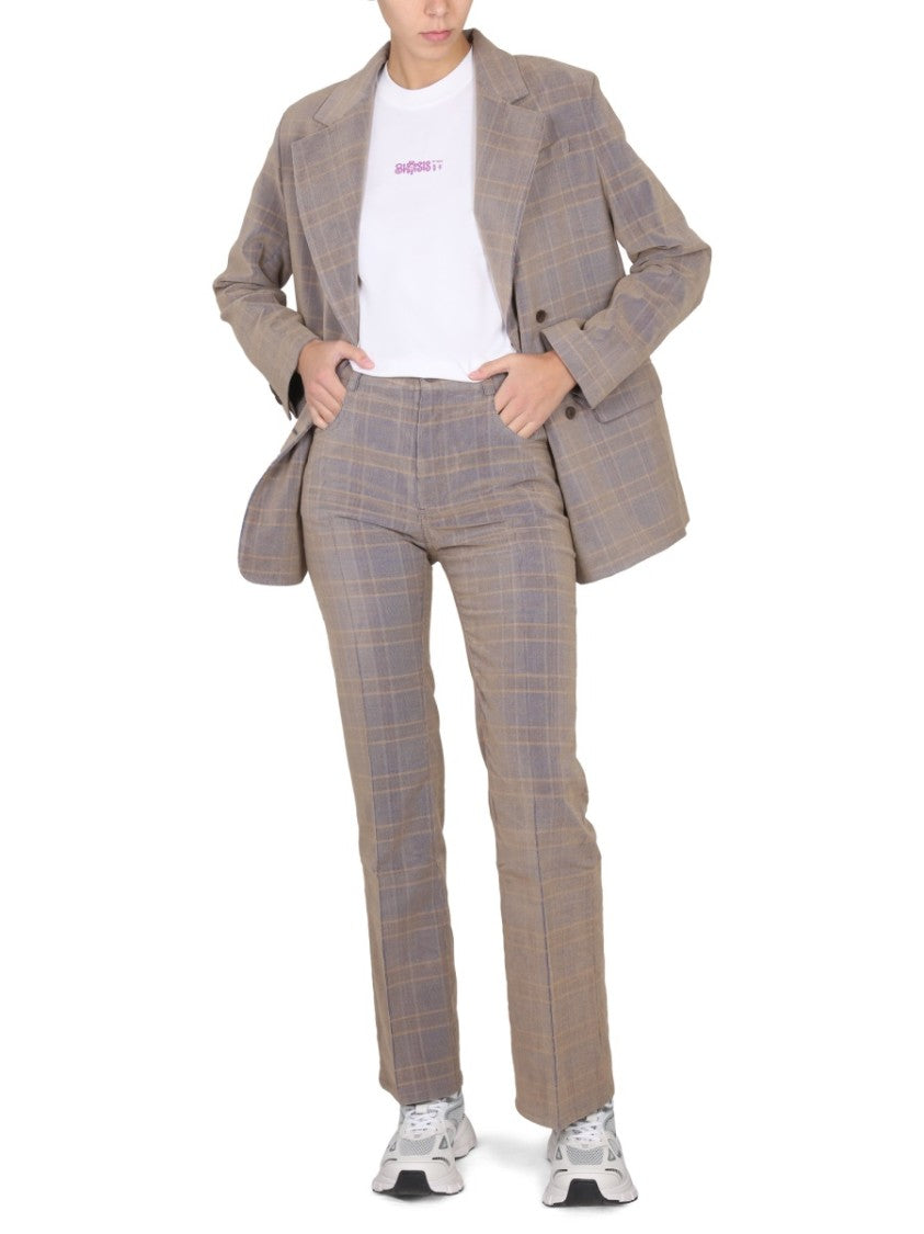 Tailored High-Waist Straight Leg Pants