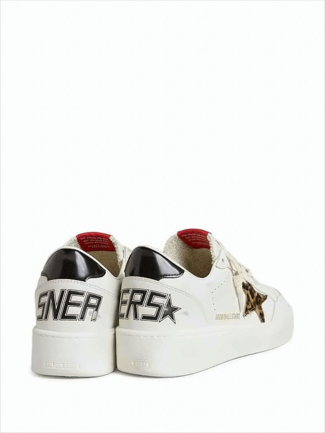 Leopard Print Star Low-Top Sneakers