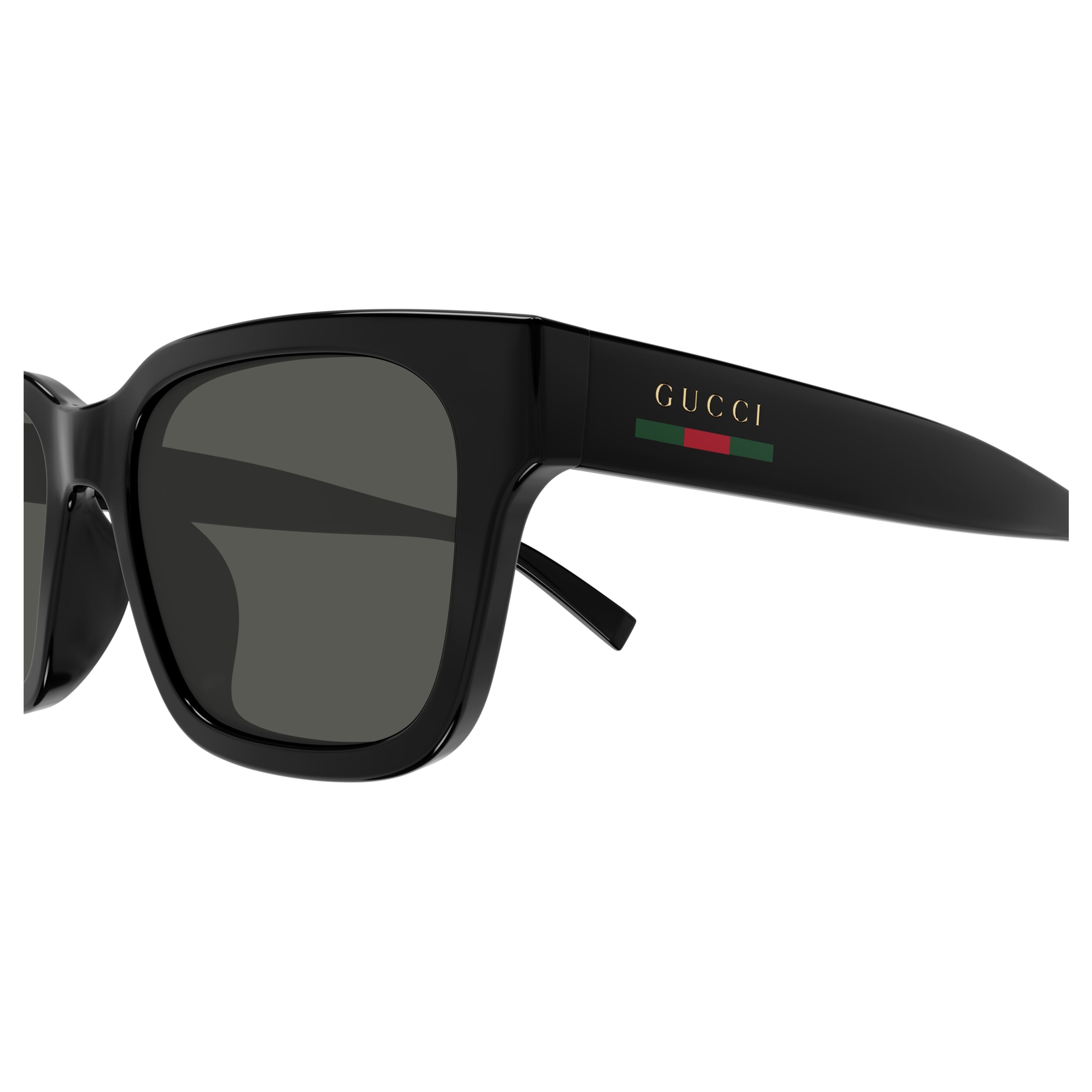 Black Gg1857S Rectangular Logo Sunglasses