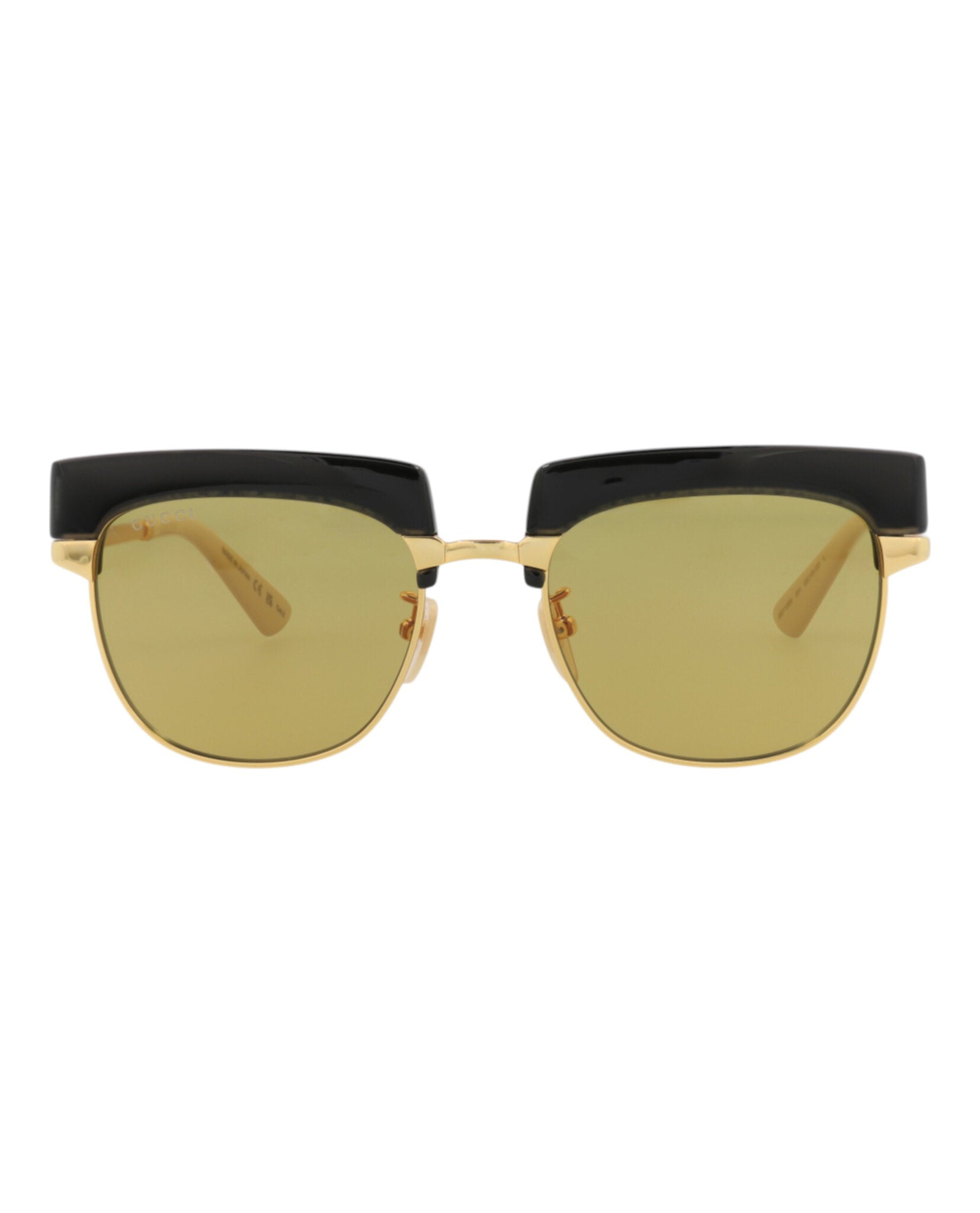 Square-Frame Metal Sunglasses