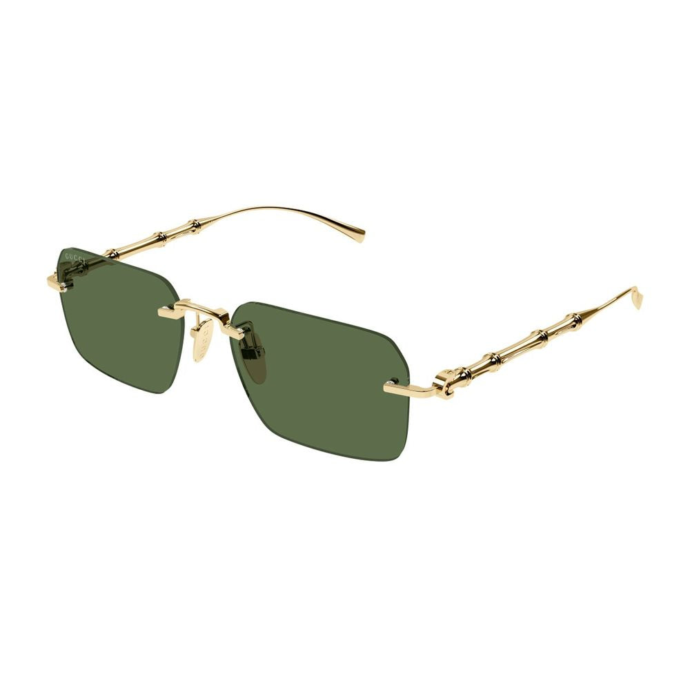 Rimless Geometric Sunglasses with Bamboo Motif GG2154S Linea Sign