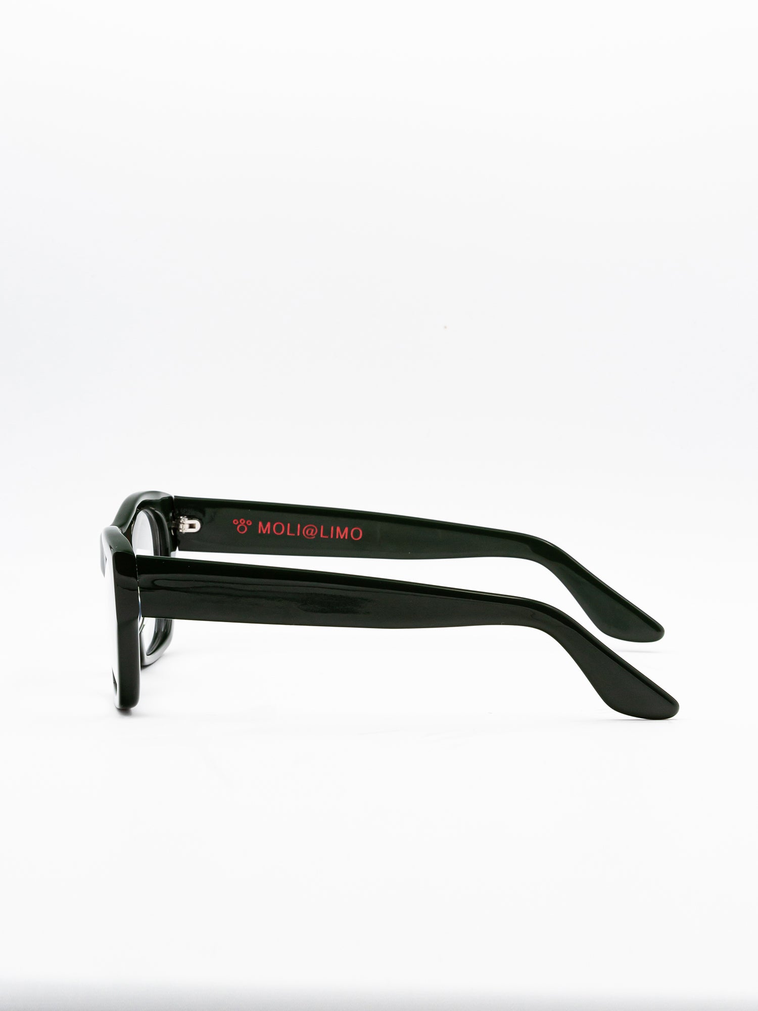 Black Acetate Optical Frames with Rectangular Design