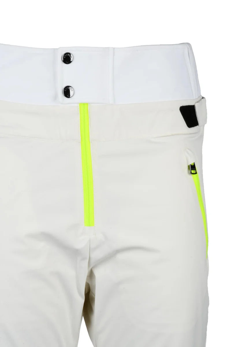 High-Waist Snow Pants - White