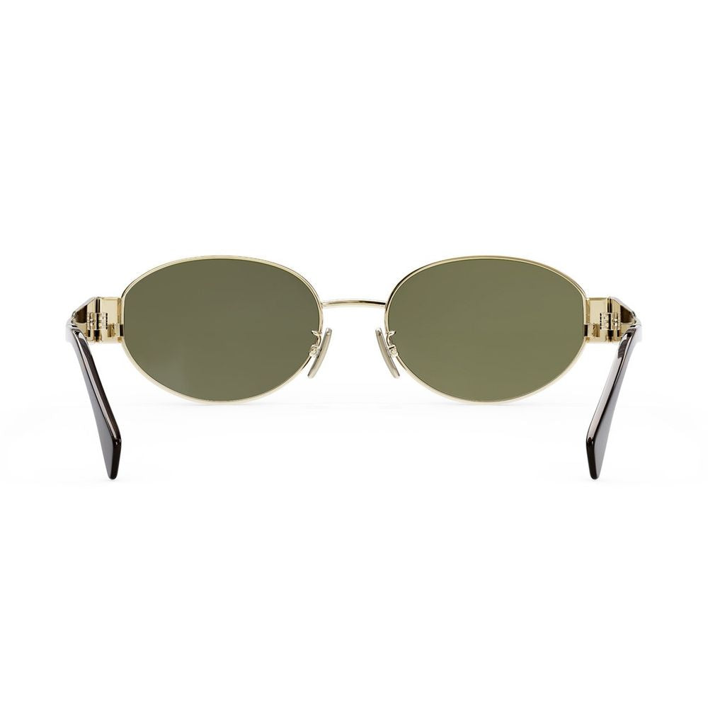 Metal Triomphe Oval Sunglasses