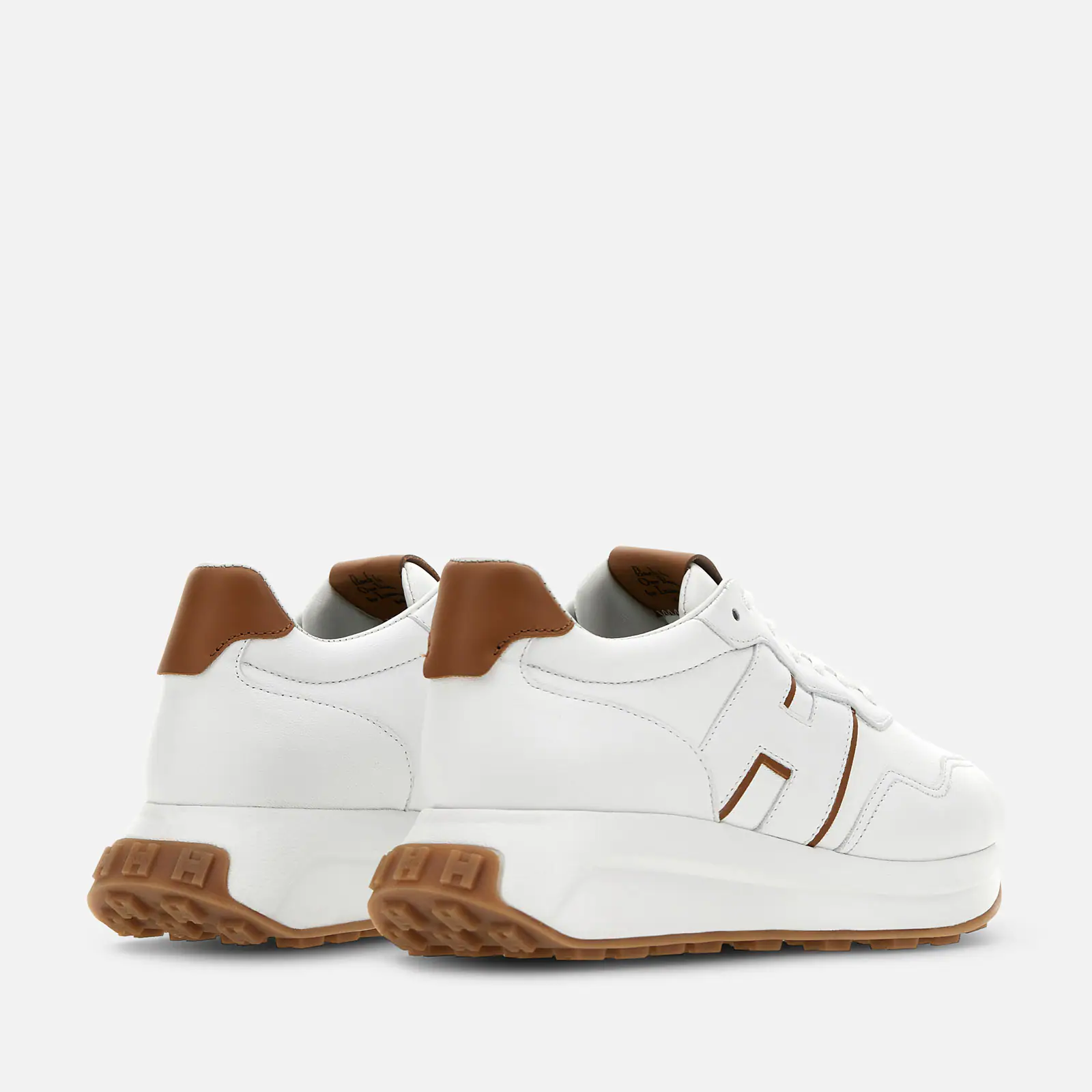 H641 H Patch Sneakers With Leather