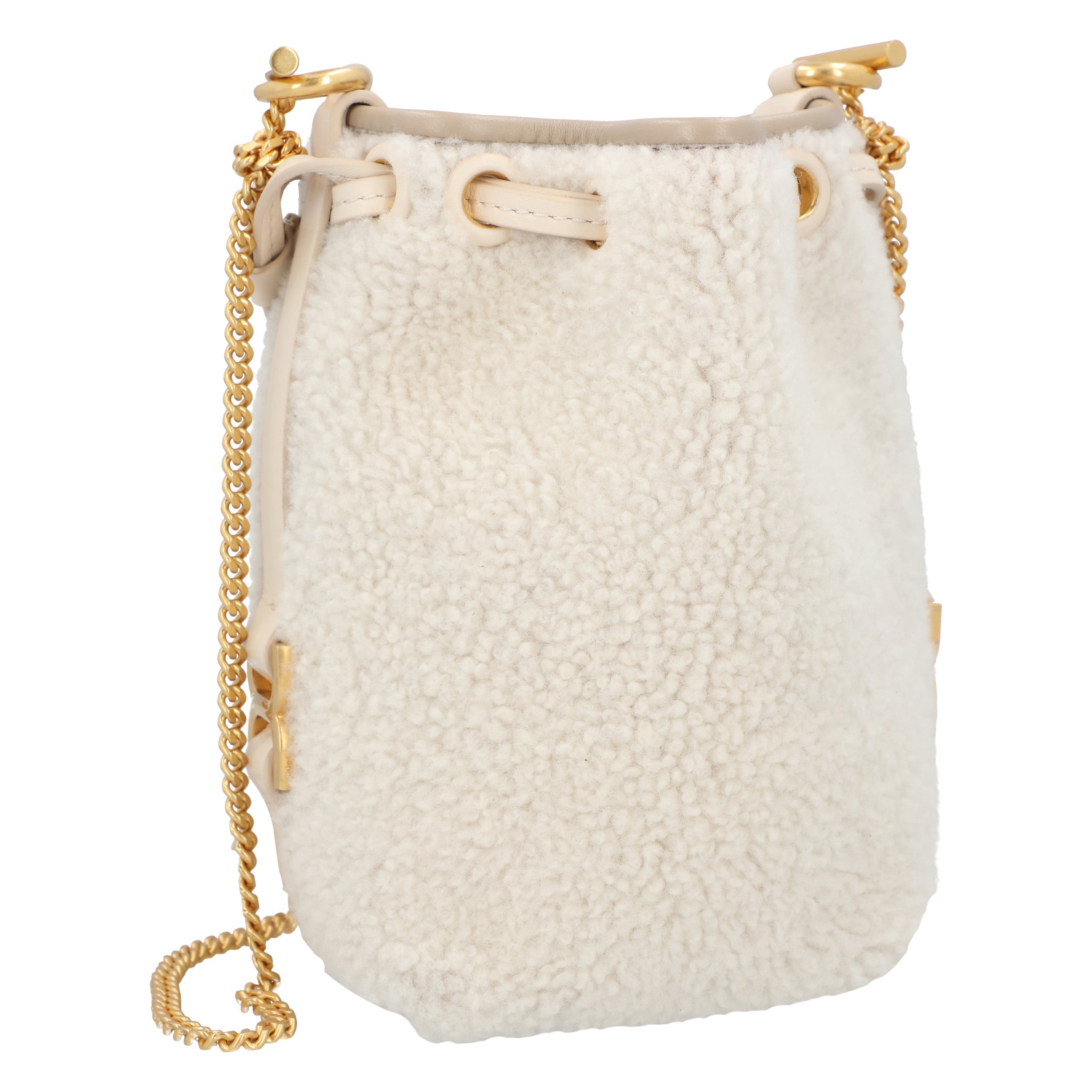 Marcie Micro Bucket Bag Beige