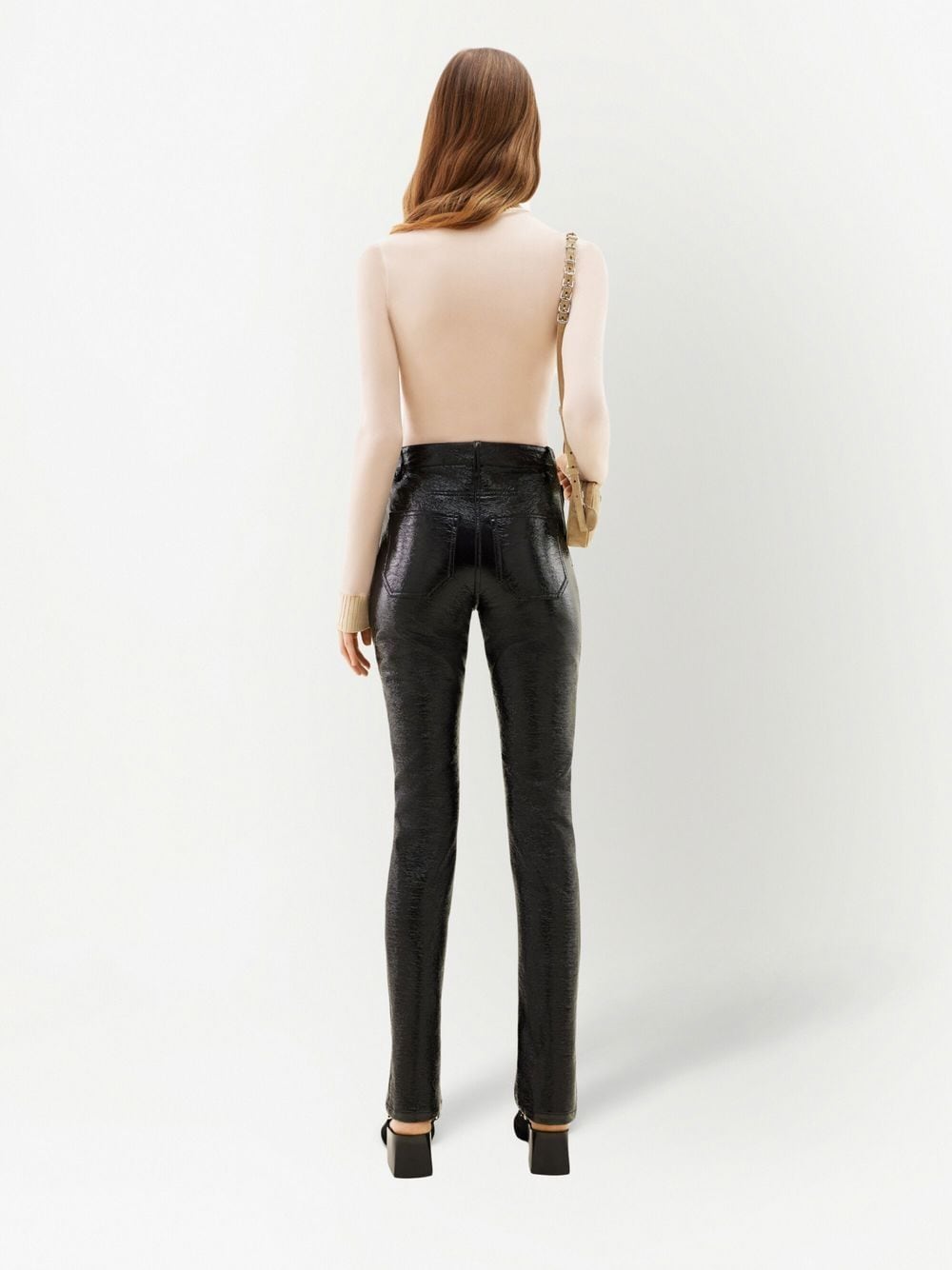 Black Stretch Cotton Trousers