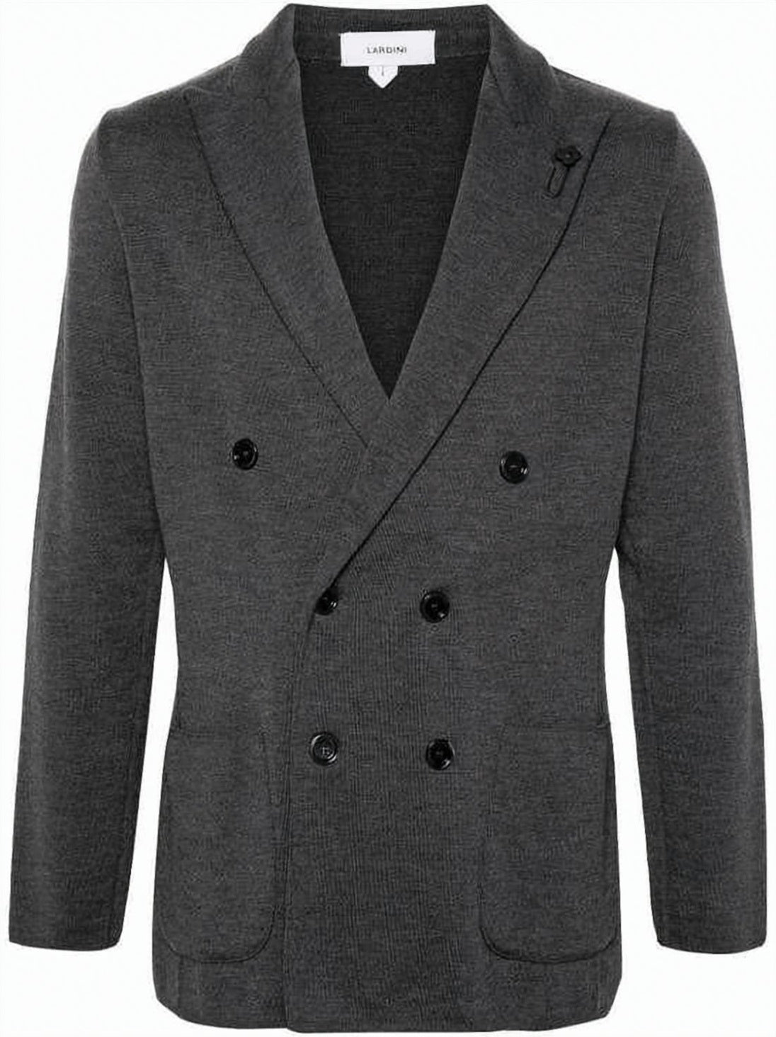 Double-Breasted Alpaca Blend Suit Jacket