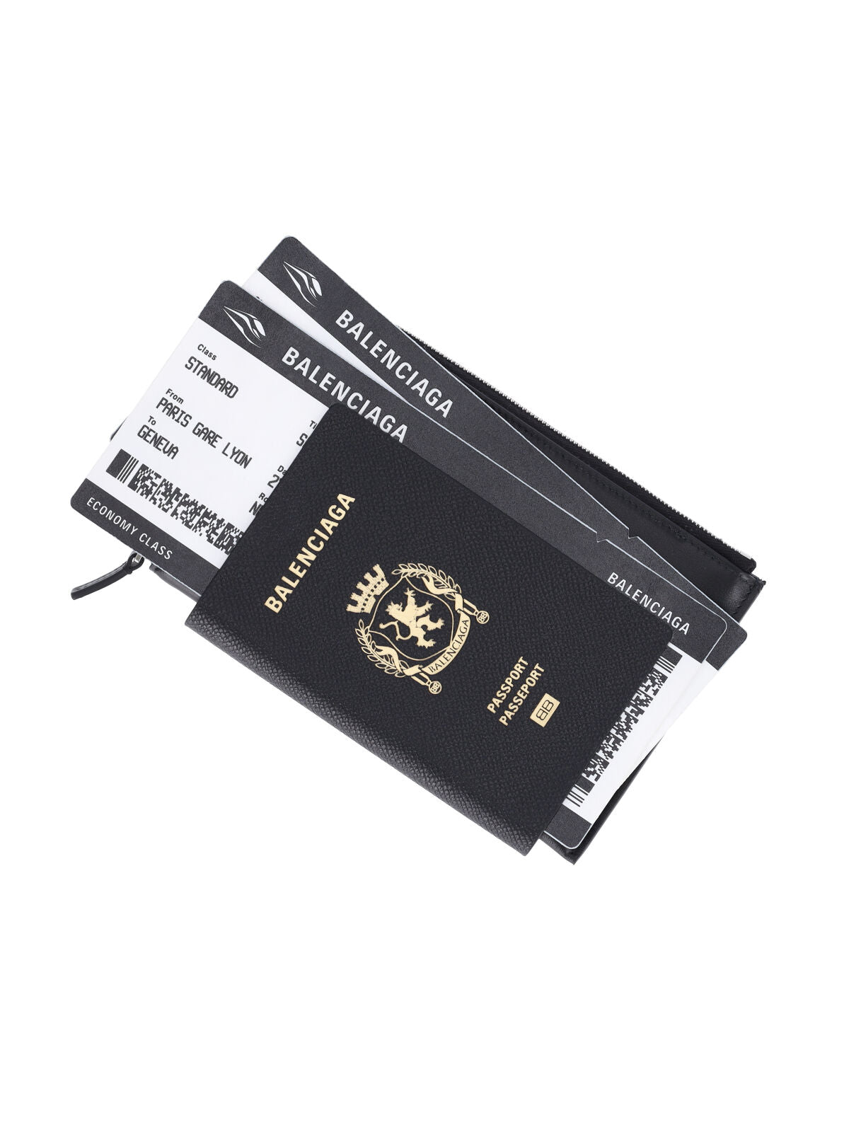 Compact Black Calf Leather Smartphone Holder