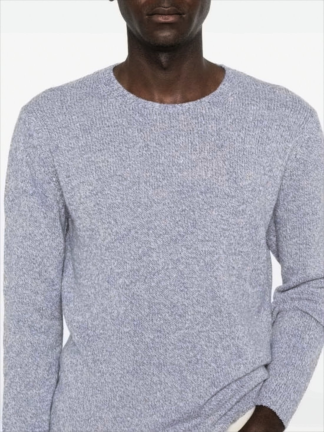 Finely Knit Wool-Silk Blend Sweater