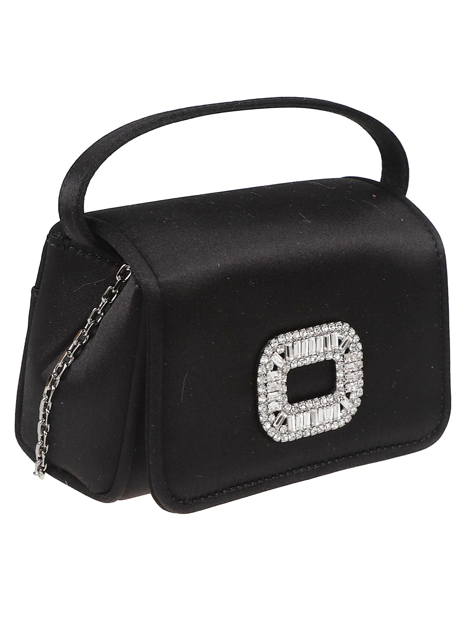Rectangular Satin-Finish Evening Bag