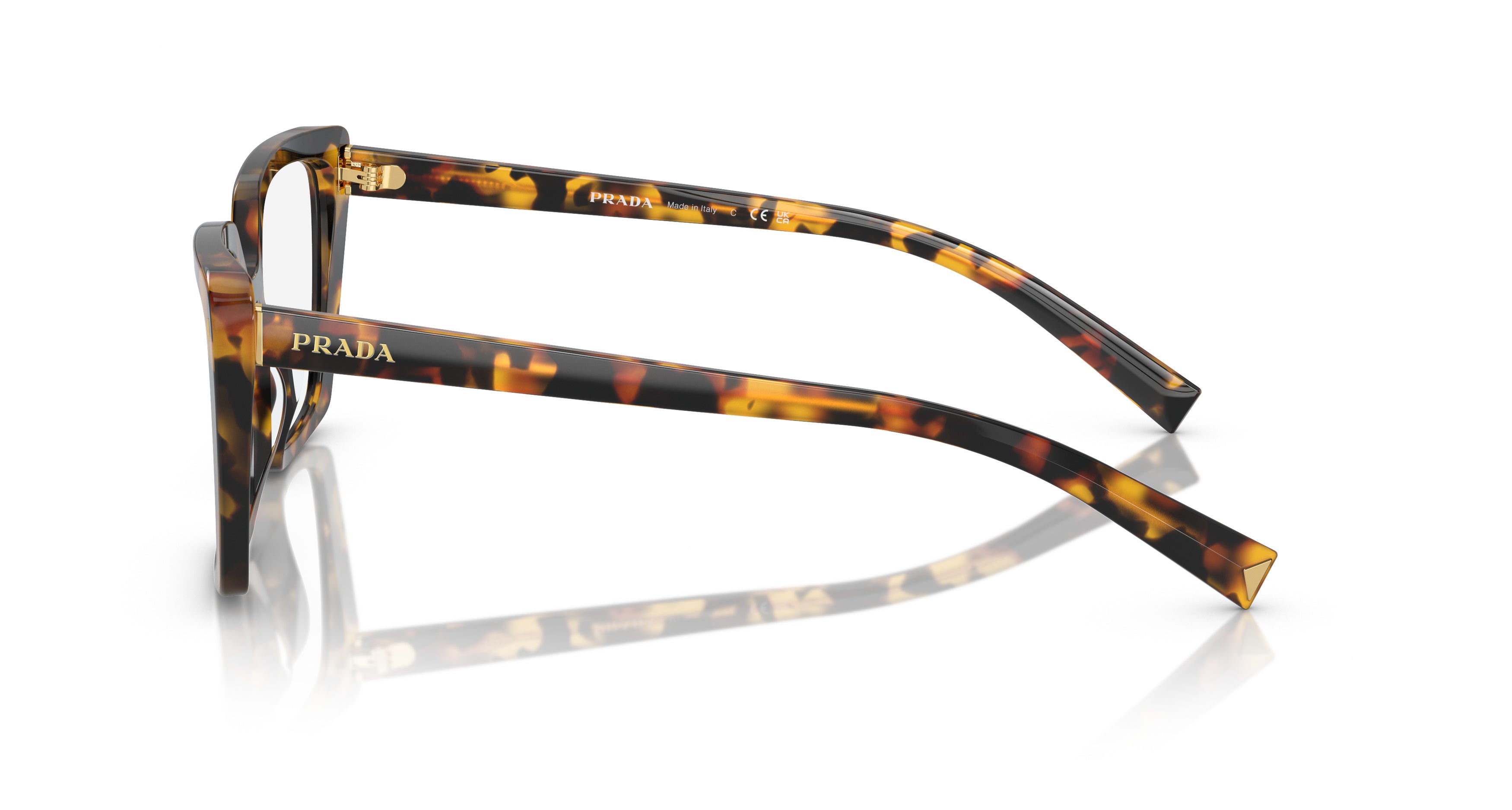0pr 16zv Oversized Tortoiseshell Square Frame Eyeglasses