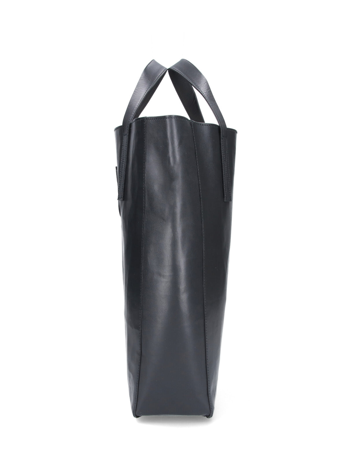 Structured Tote Bag with Glossy Finish