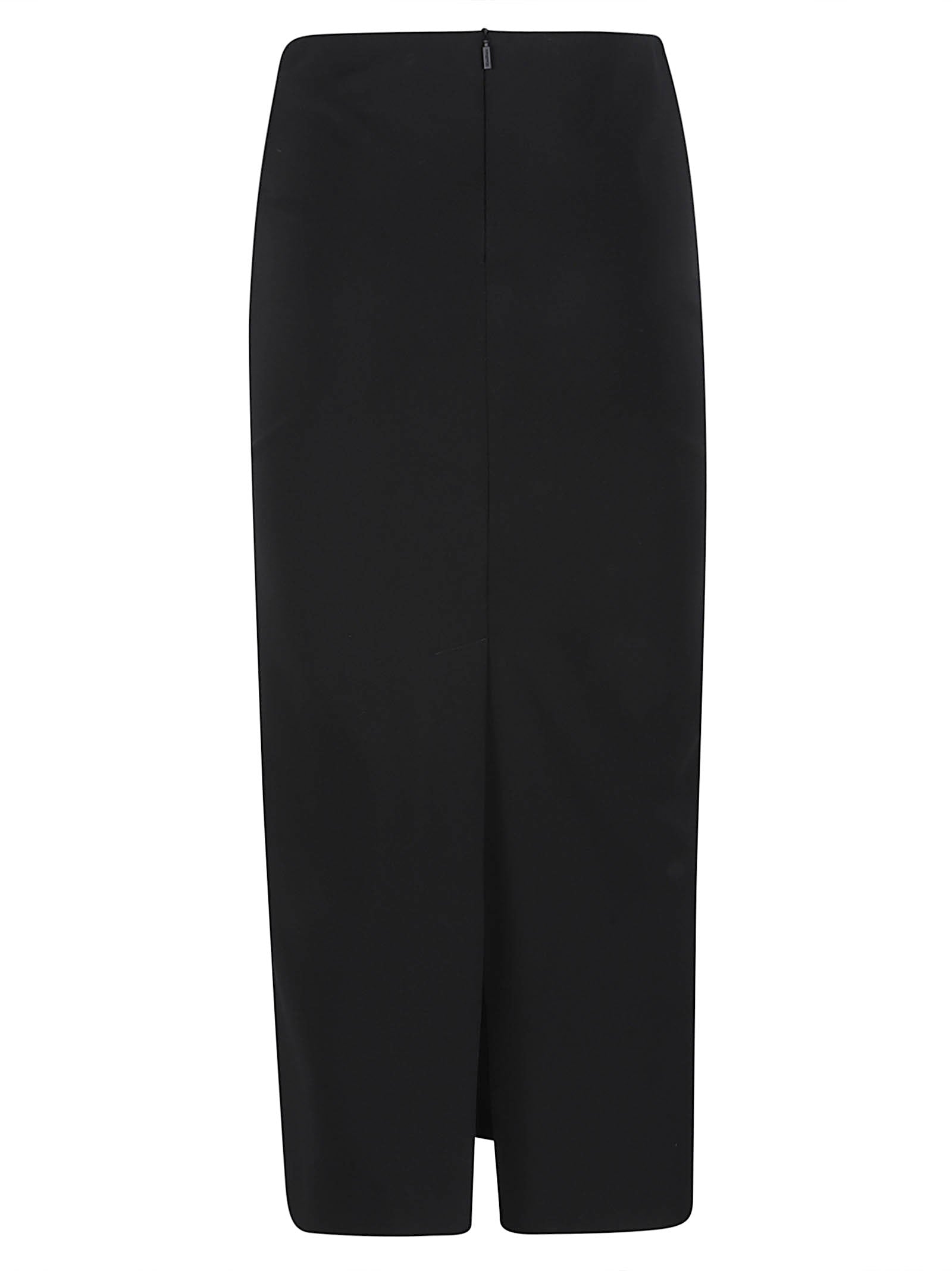 Fitted Black Pencil Skirt with High Waist