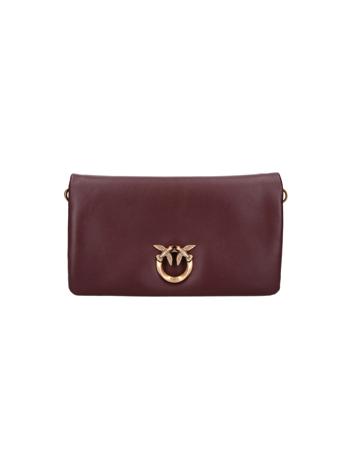Burgundy Love Click Calf Leather Bag
