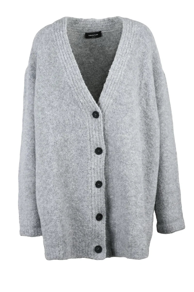 Maxi Cardigan - Light Grey